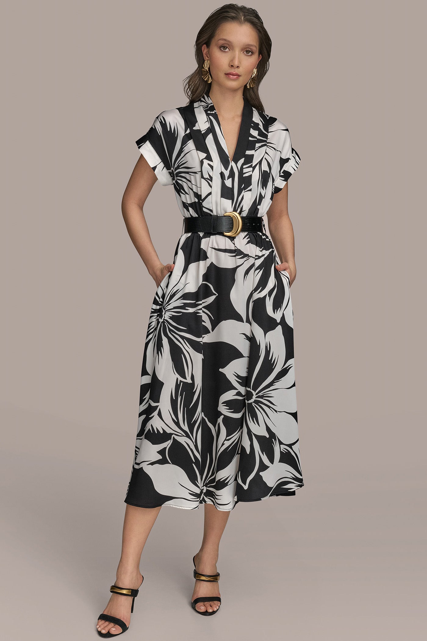 BELTED FLORAL A LINE MIDI VIEW 6 | SALE BELTED FLORAL A LINE MIDI VIEW 6 | SALE