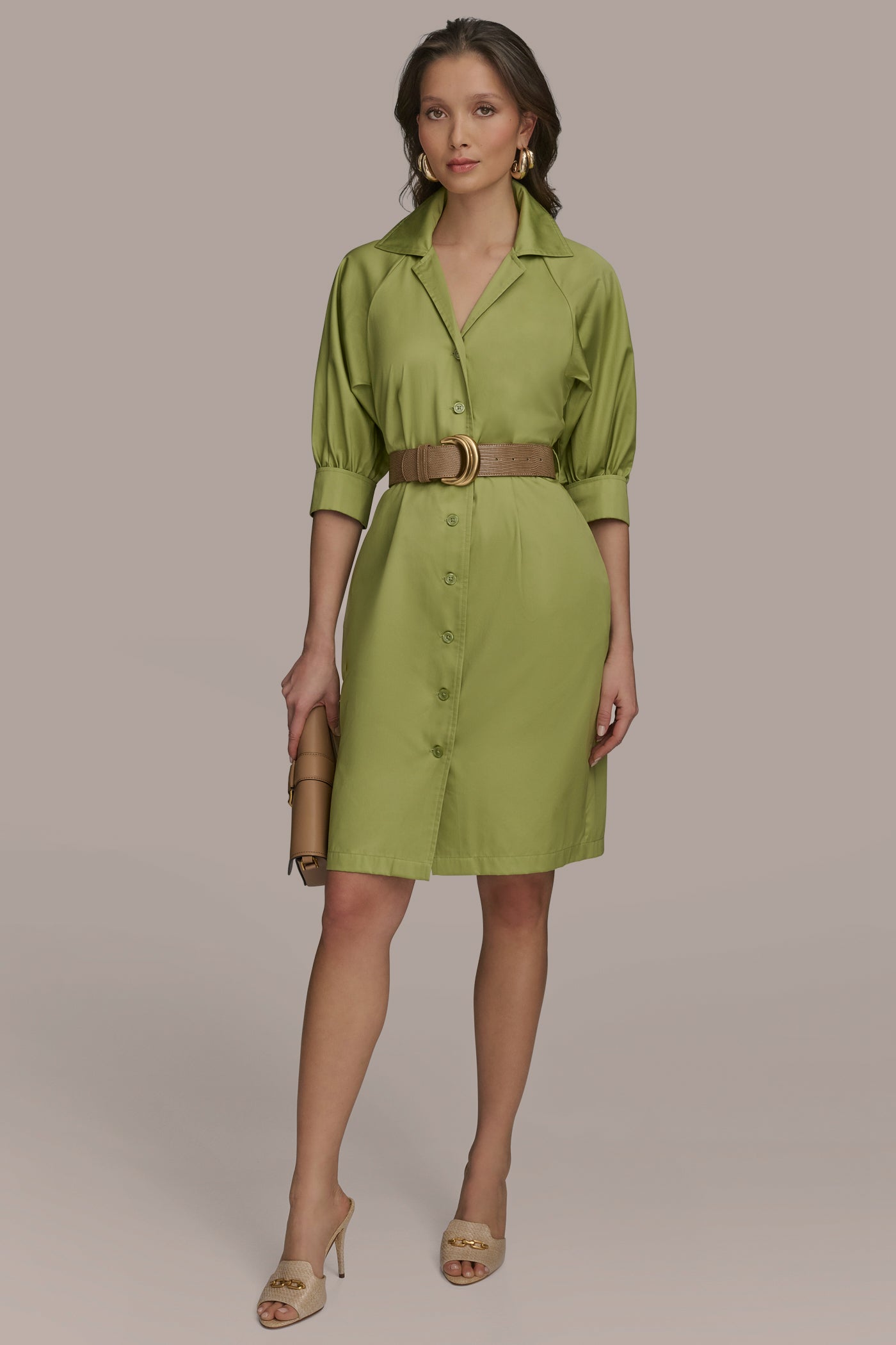 BELTED SHORT SLEEVE SHIRT DRESS | View 1 | Essential Dresses BELTED SHORT SLEEVE SHIRT DRESS | View 1 | Essential Dresses