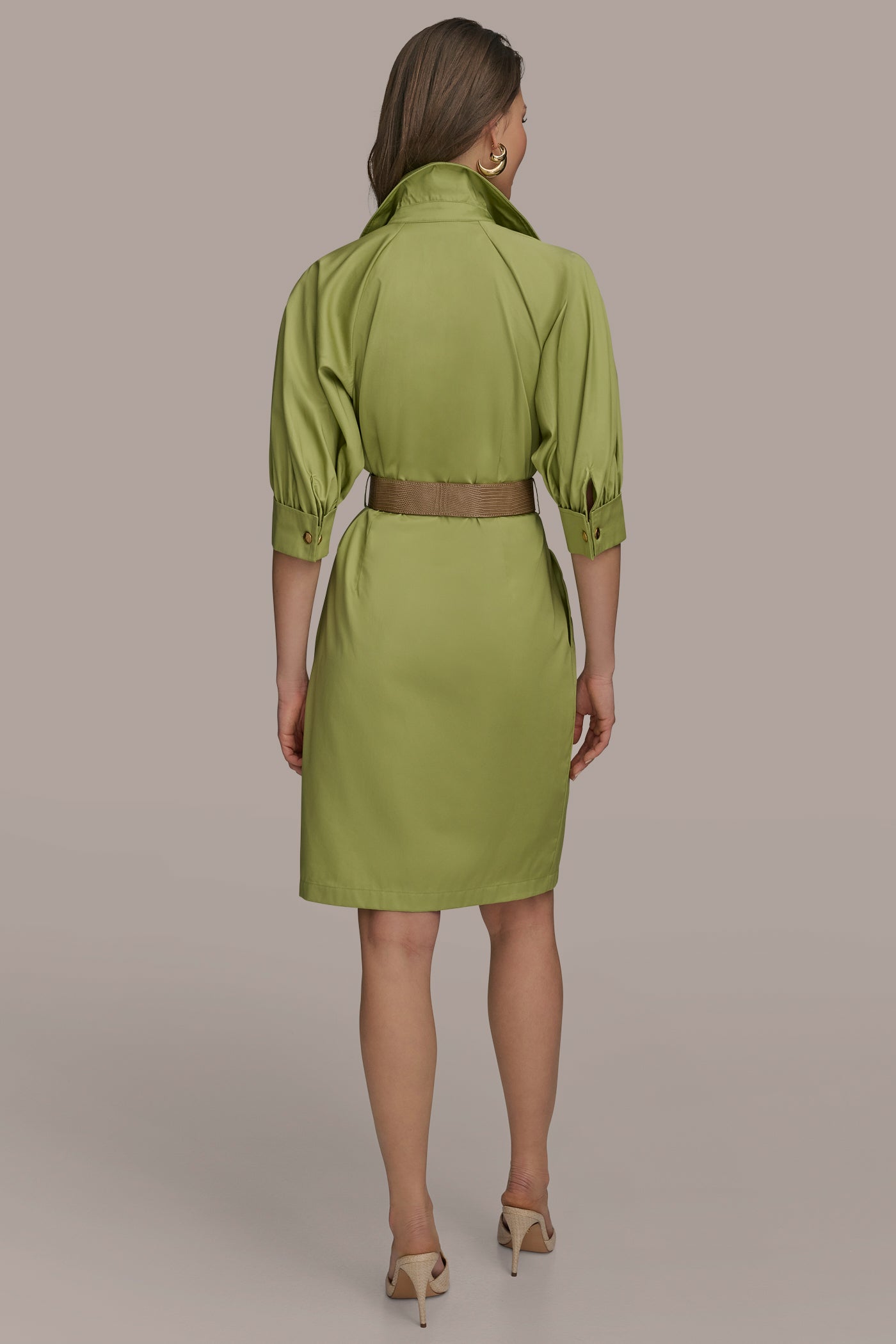 BELTED SHORT SLEEVE SHIRT DRESS | View 2 | Essential Dresses BELTED SHORT SLEEVE SHIRT DRESS | View 2 | Essential Dresses