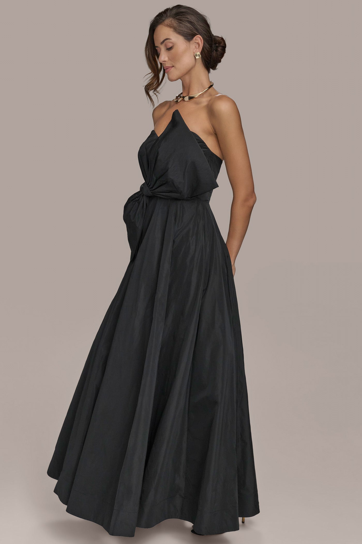 TAFFETA BALLGOWN WITH BOW VIEW 3 | Evening & Formal TAFFETA BALLGOWN WITH BOW VIEW 3 | Evening & Formal