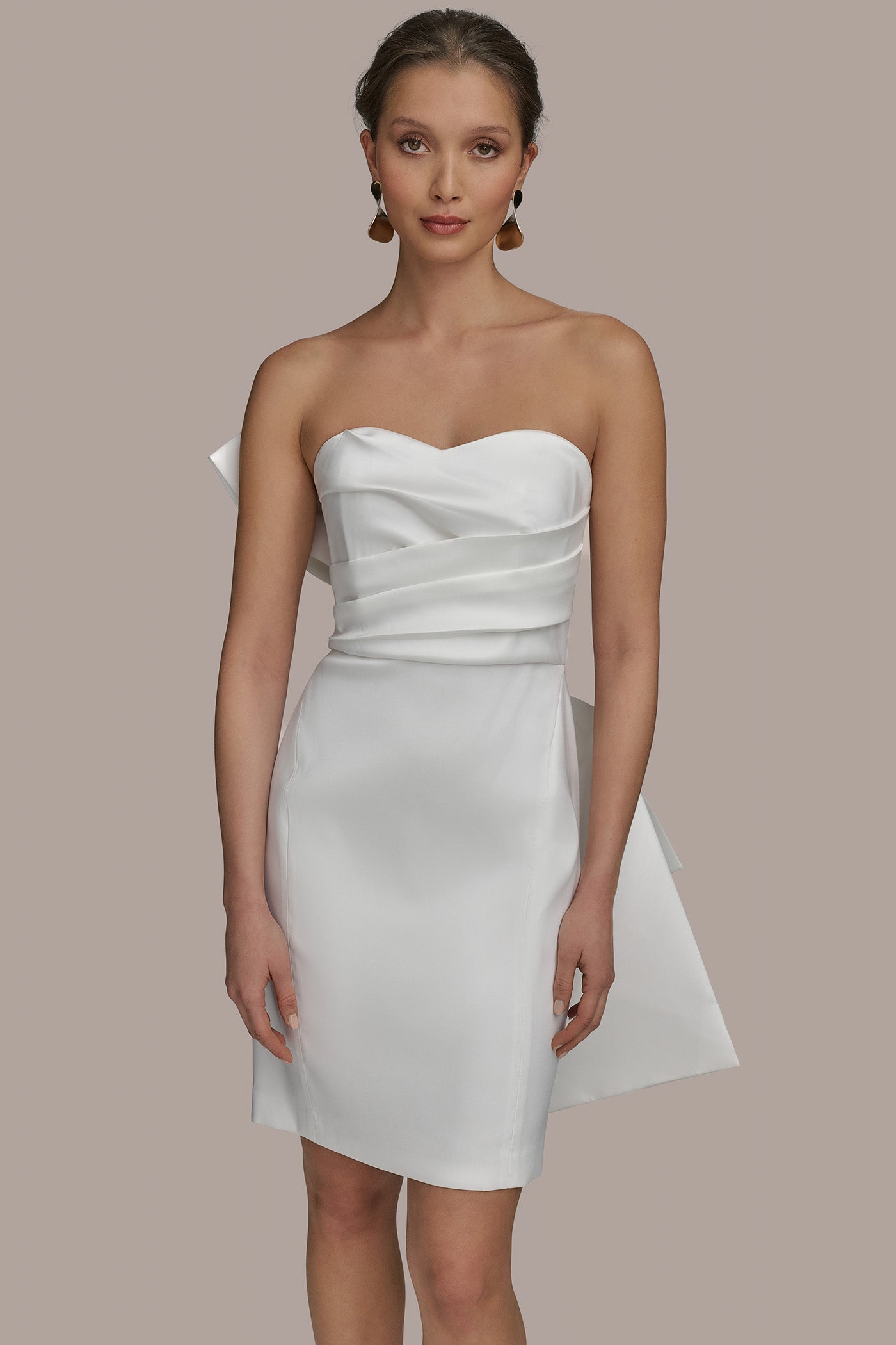 COCKTAIL DRESS WITH BACK BOW VIEW 5 COCKTAIL DRESS WITH BACK BOW VIEW 5