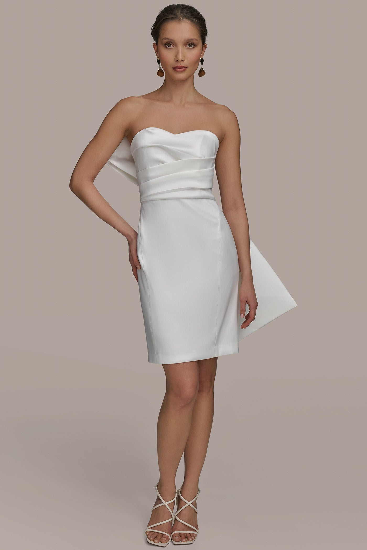 COCKTAIL DRESS WITH BACK BOW VIEW 1 COCKTAIL DRESS WITH BACK BOW VIEW 1
