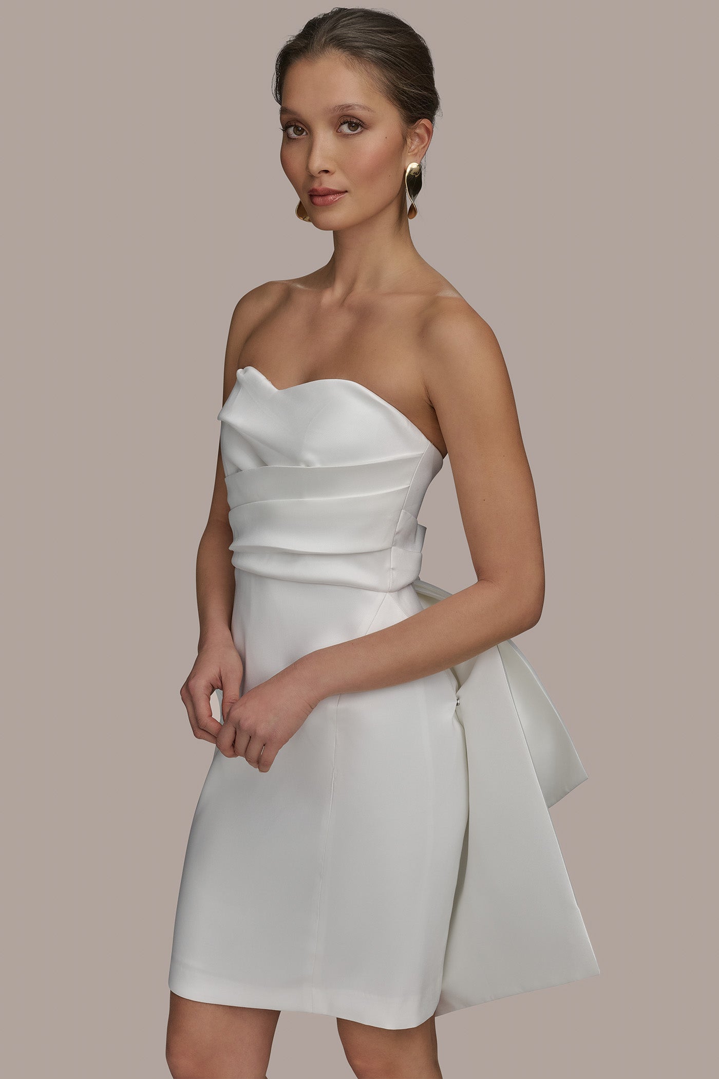 COCKTAIL DRESS WITH BACK BOW VIEW 6 COCKTAIL DRESS WITH BACK BOW VIEW 6