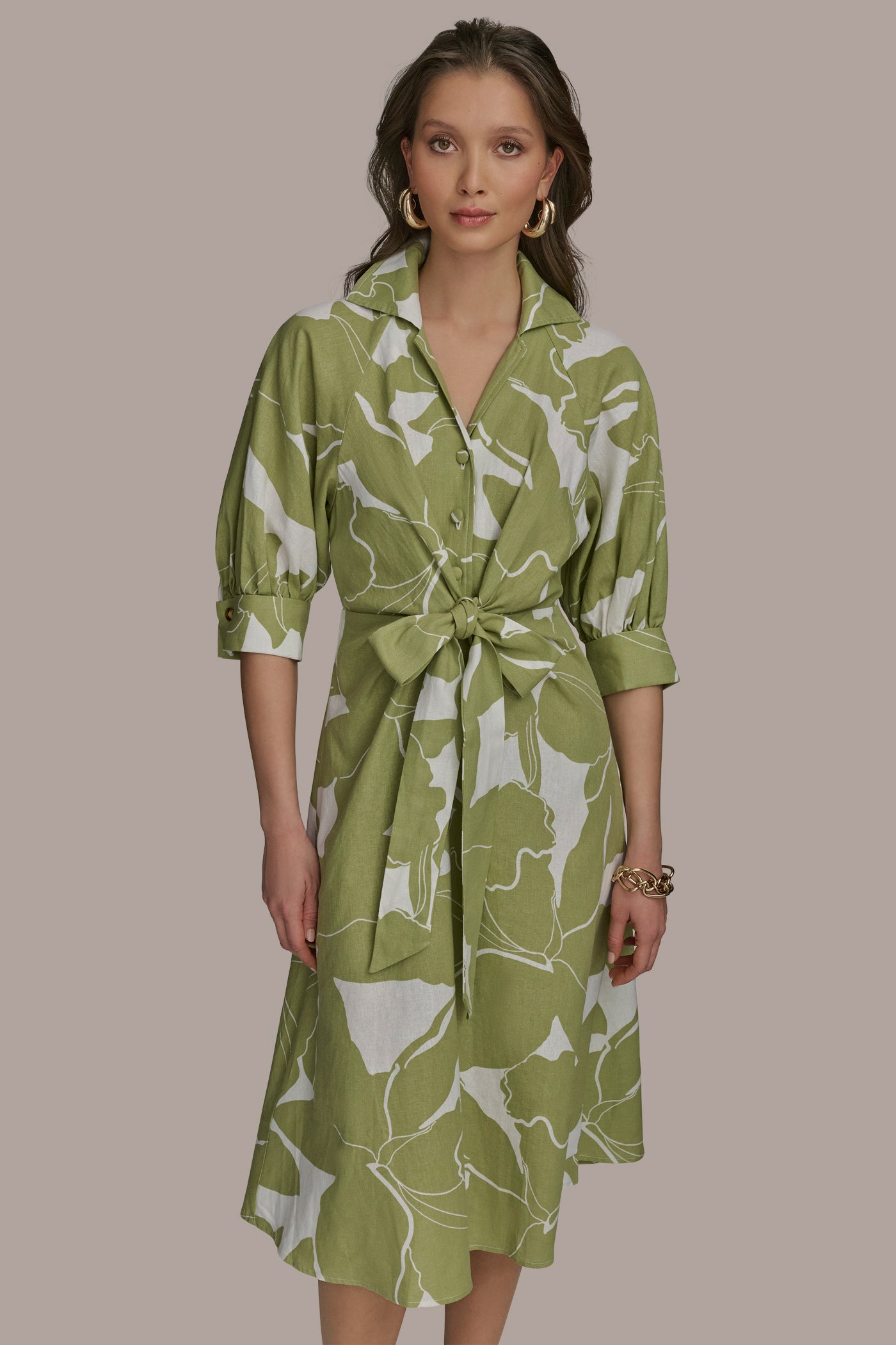 A LINE MIDI SHIRT DRESS VIEW 4 A LINE MIDI SHIRT DRESS VIEW 4