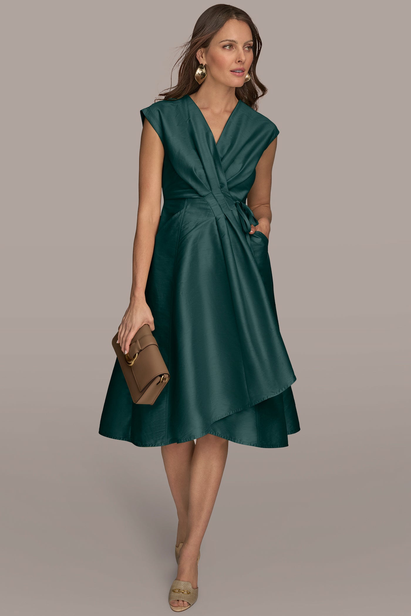 GATHERED WRAP DRESS | View 1 | Dresses & Jumpsuits GATHERED WRAP DRESS | View 1 | Dresses & Jumpsuits