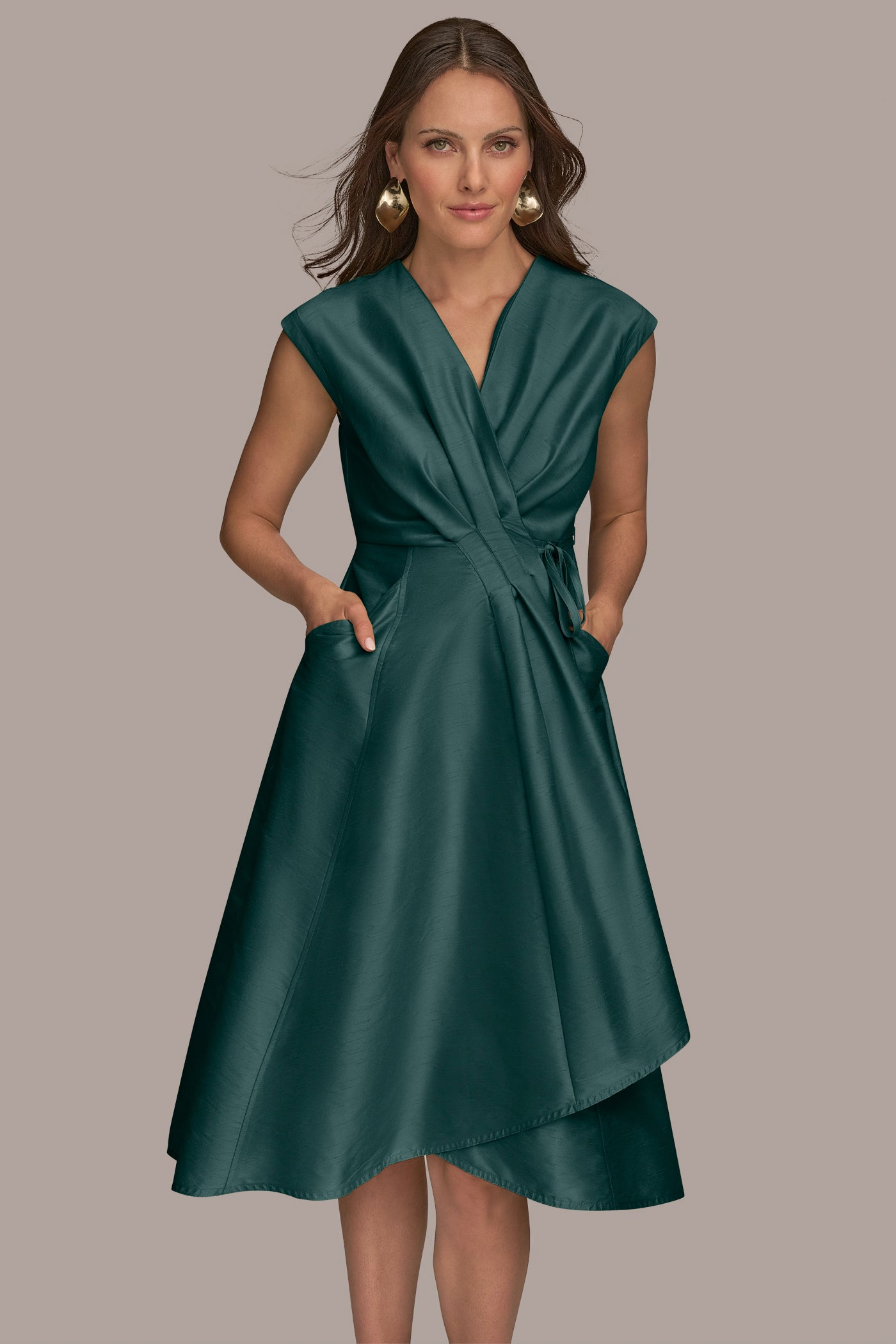 GATHERED WRAP DRESS VIEW 4 | Dresses & Jumpsuits GATHERED WRAP DRESS VIEW 4 | Dresses & Jumpsuits