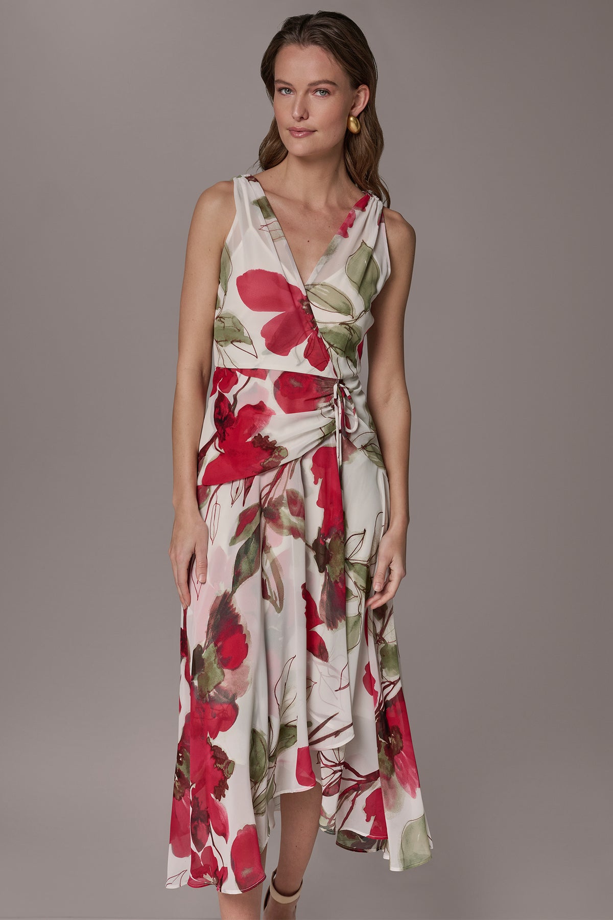 Donna Karan New York Printed Midi Dress