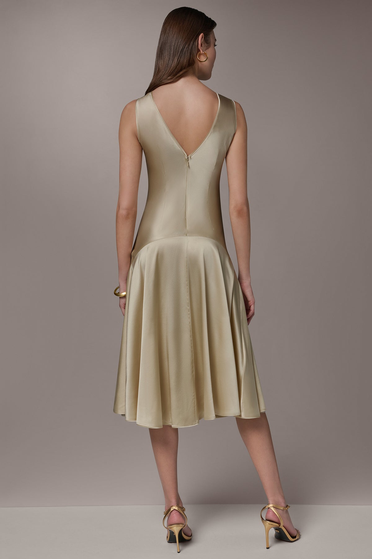 silk gala dress Fancy misty rose maxi evening Youll feel graceful and confident in this dress Silk Charmeuse Midi A Line