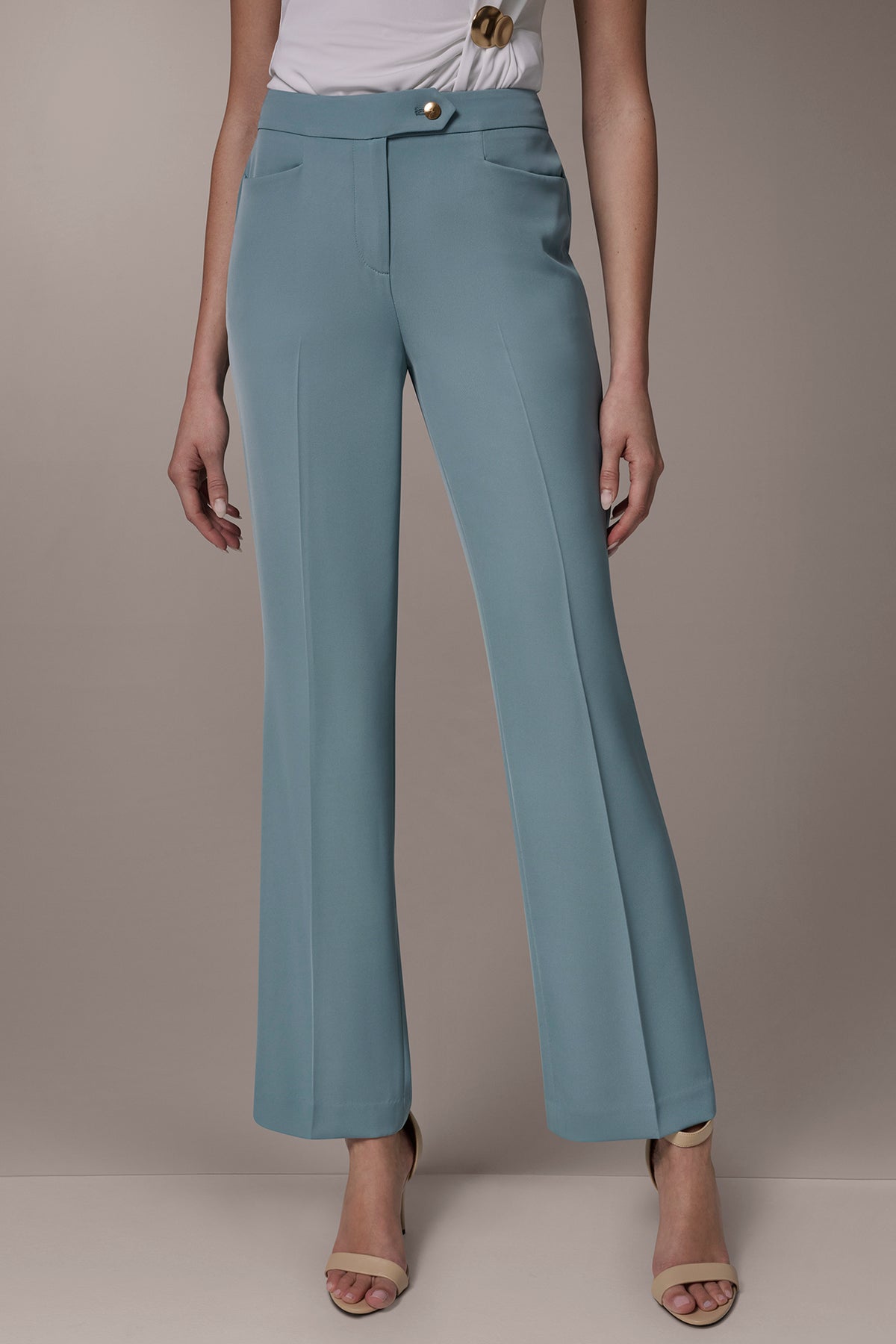 Mid Rise Straight Suit Pant | Straight