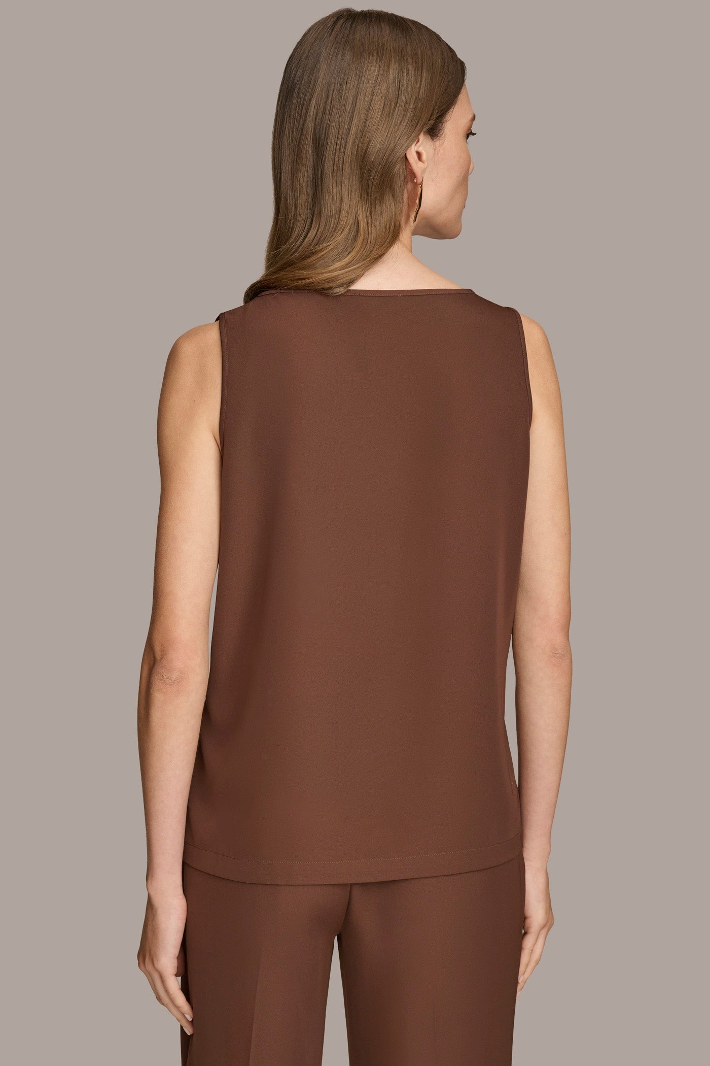 SOFT SUITING SCOOP NECK TOP | View 2 | Summer Collection SOFT SUITING SCOOP NECK TOP | View 2 | Summer Collection