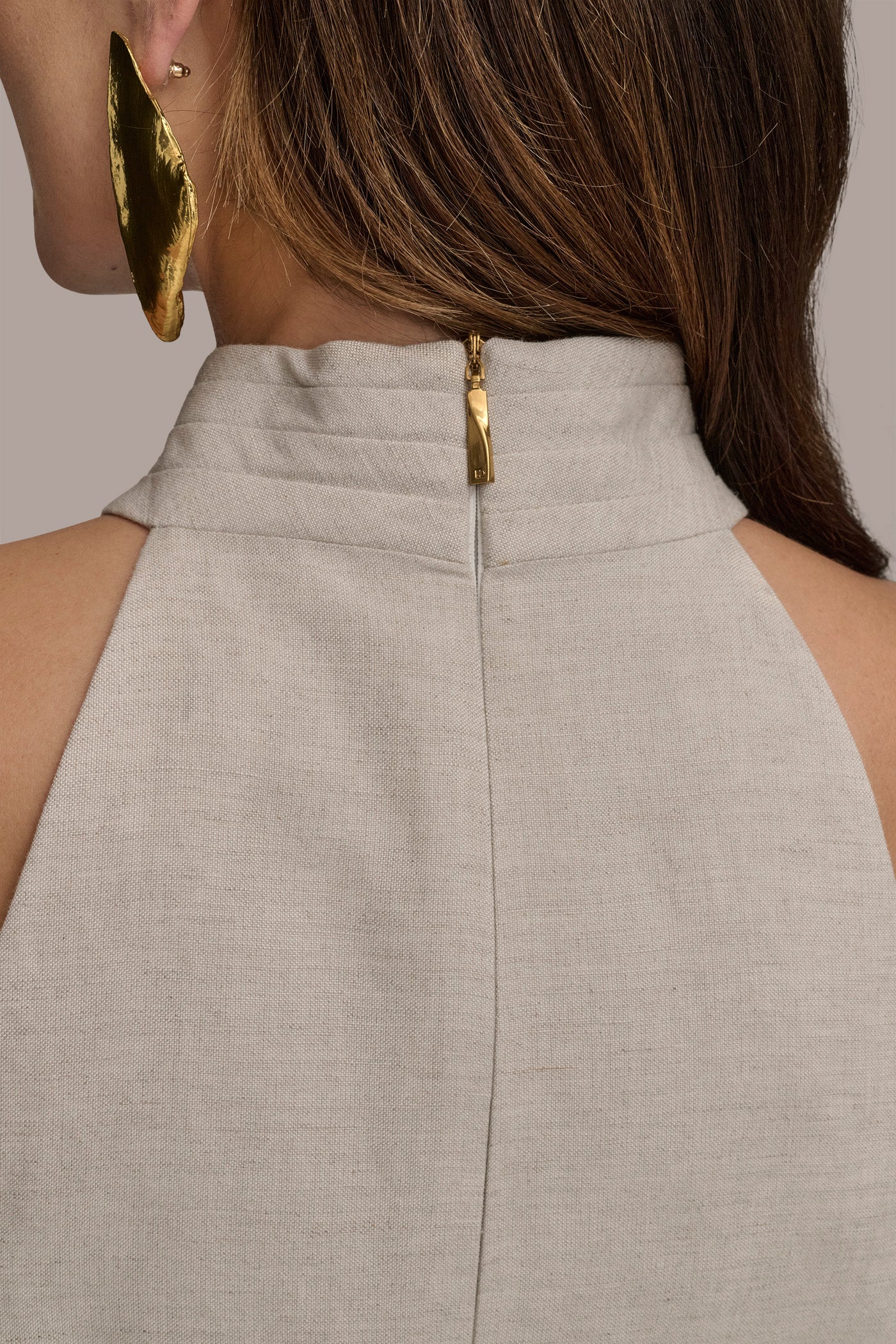 LINEN HALTER VEST VIEW 6 | Matching Sets LINEN HALTER VEST VIEW 6 | Matching Sets