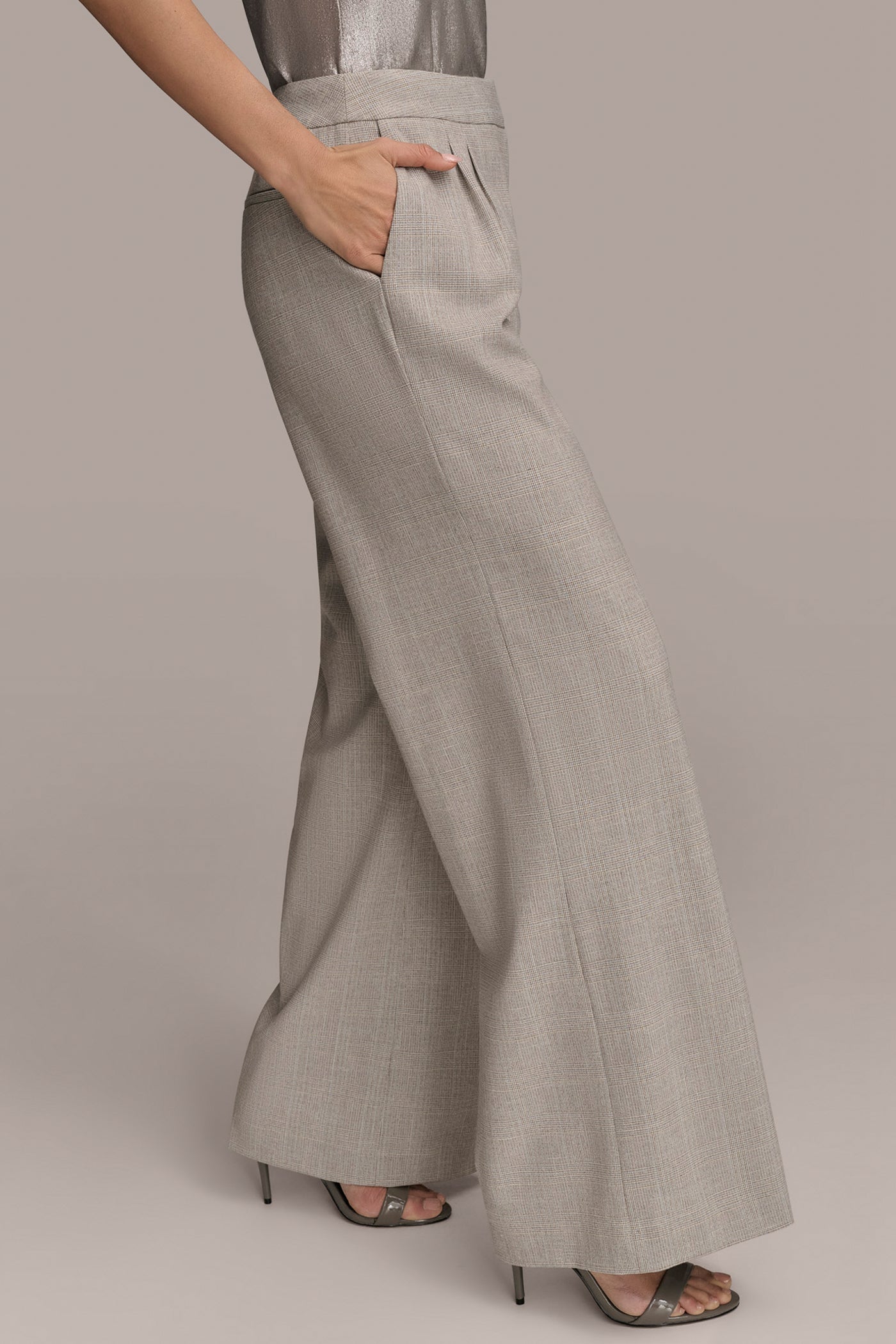 PLEATED WIDE LEG PANT VIEW 3 | Suits and Separates PLEATED WIDE LEG PANT VIEW 3 | Suits and Separates