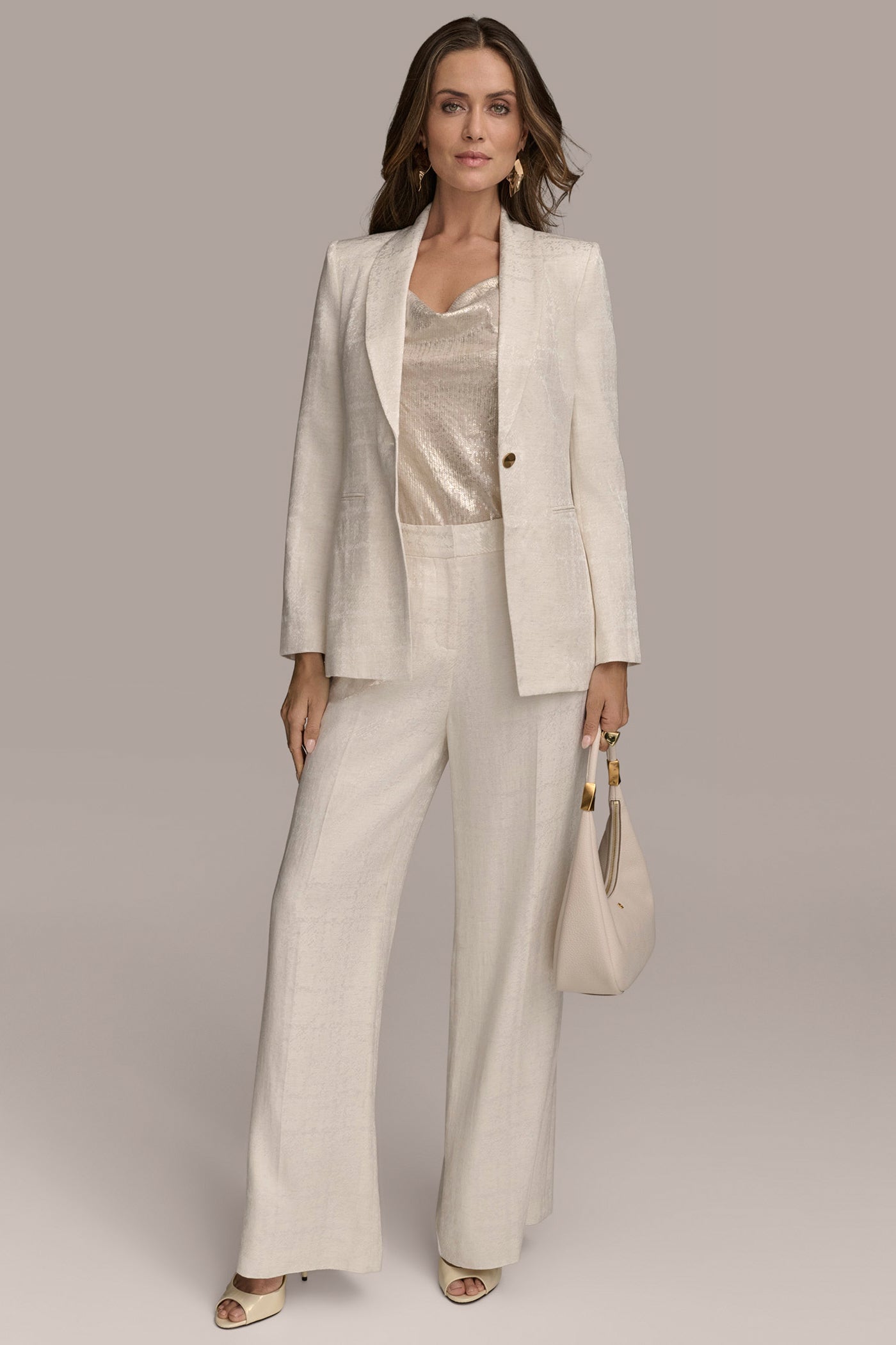 JACQUARD ONE BUTTON JACKET VIEW 7 | Suits and Separates JACQUARD ONE BUTTON JACKET VIEW 7 | Suits and Separates