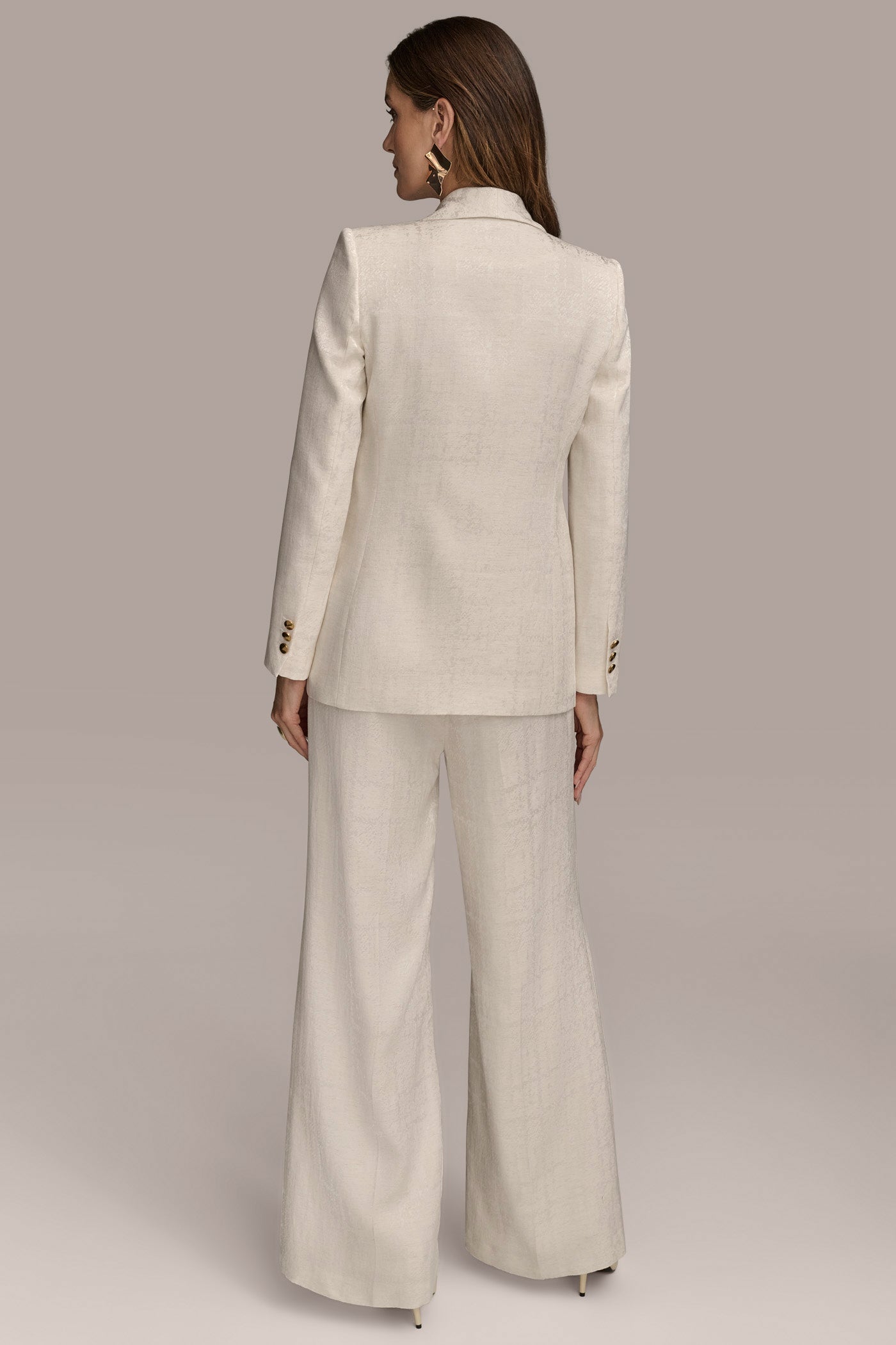 JACQUARD ONE BUTTON JACKET VIEW 6 | Suits and Separates JACQUARD ONE BUTTON JACKET VIEW 6 | Suits and Separates