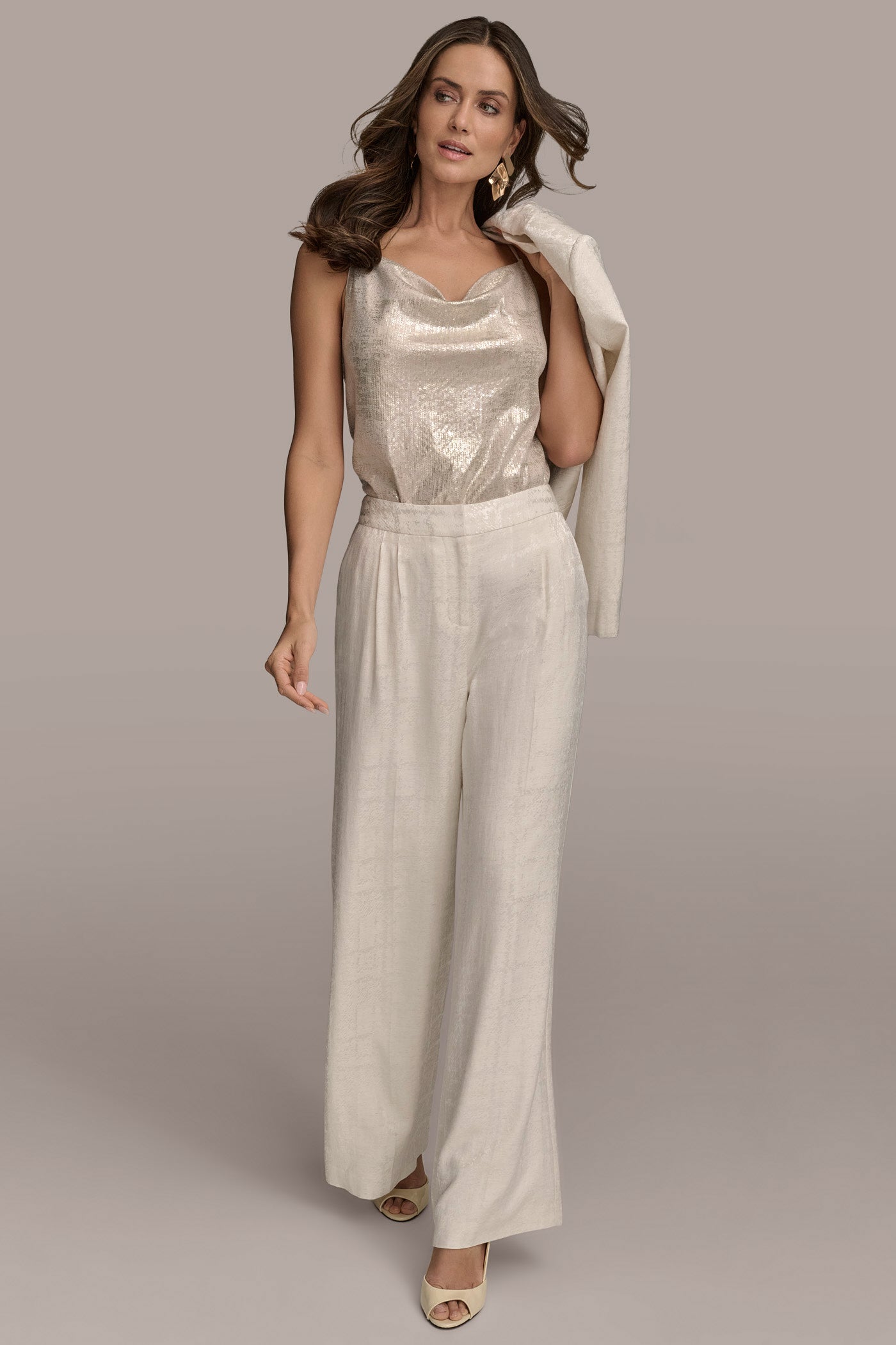 JACQUARD WIDE LEG PANT VIEW 5 | Suits and Separates JACQUARD WIDE LEG PANT VIEW 5 | Suits and Separates