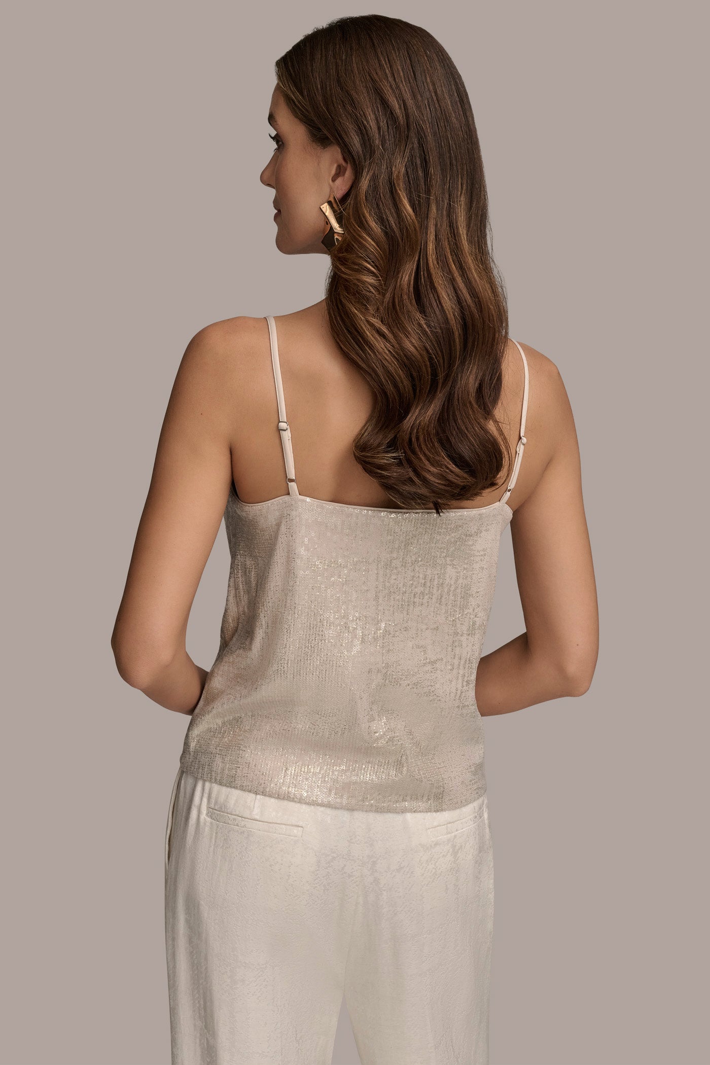 SEQUIN COWL NECK CAMI VIEW 3 | Clothing SEQUIN COWL NECK CAMI VIEW 3 | Clothing