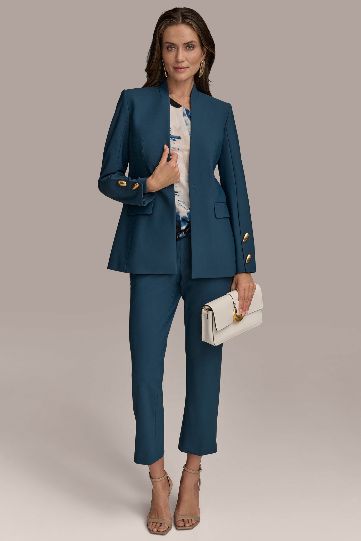 COLLARLESS SUIT BLAZER VIEW 7 | Suits and Separates COLLARLESS SUIT BLAZER VIEW 7 | Suits and Separates