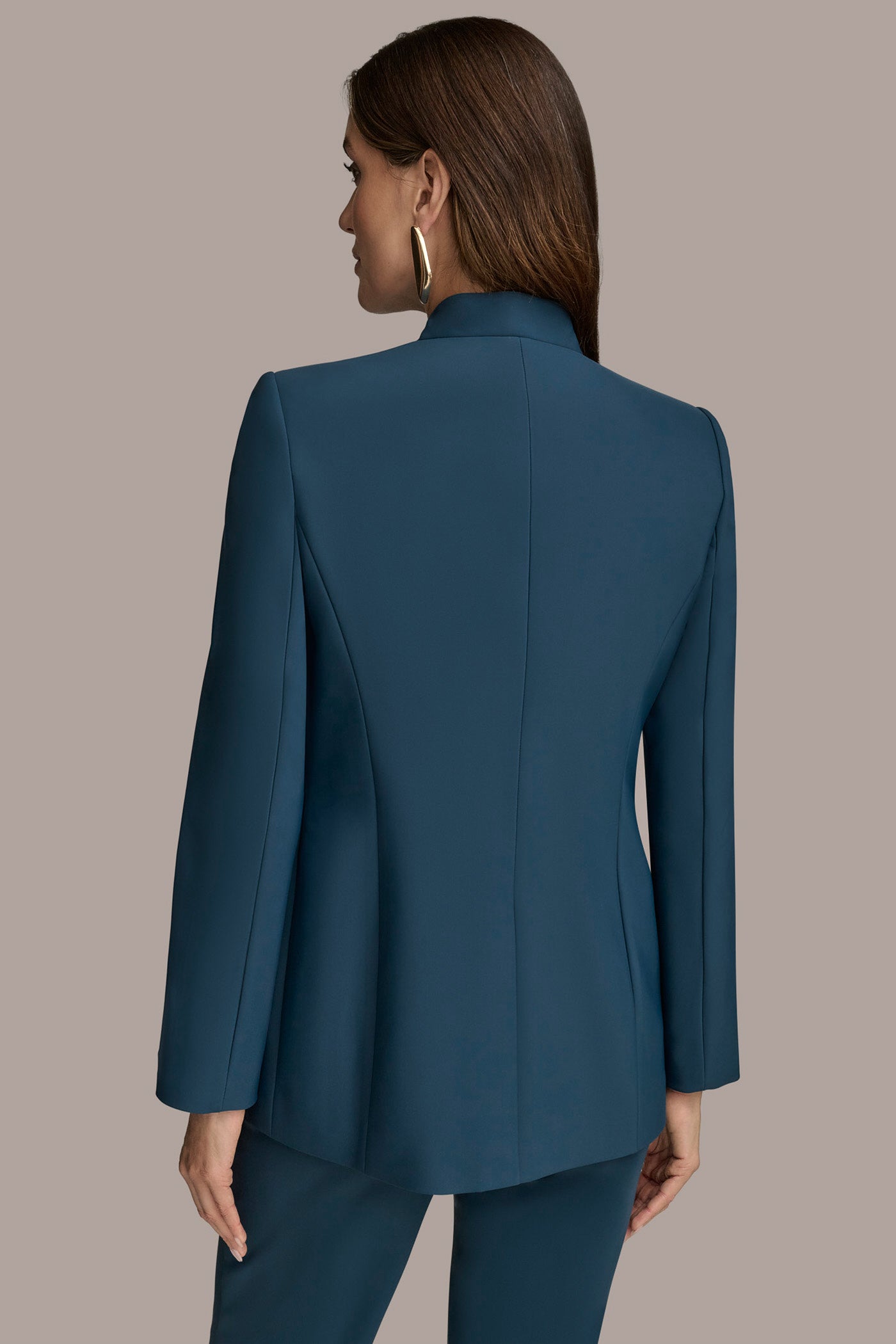COLLARLESS SUIT BLAZER | View 2 | Matching Sets COLLARLESS SUIT BLAZER | View 2 | Matching Sets