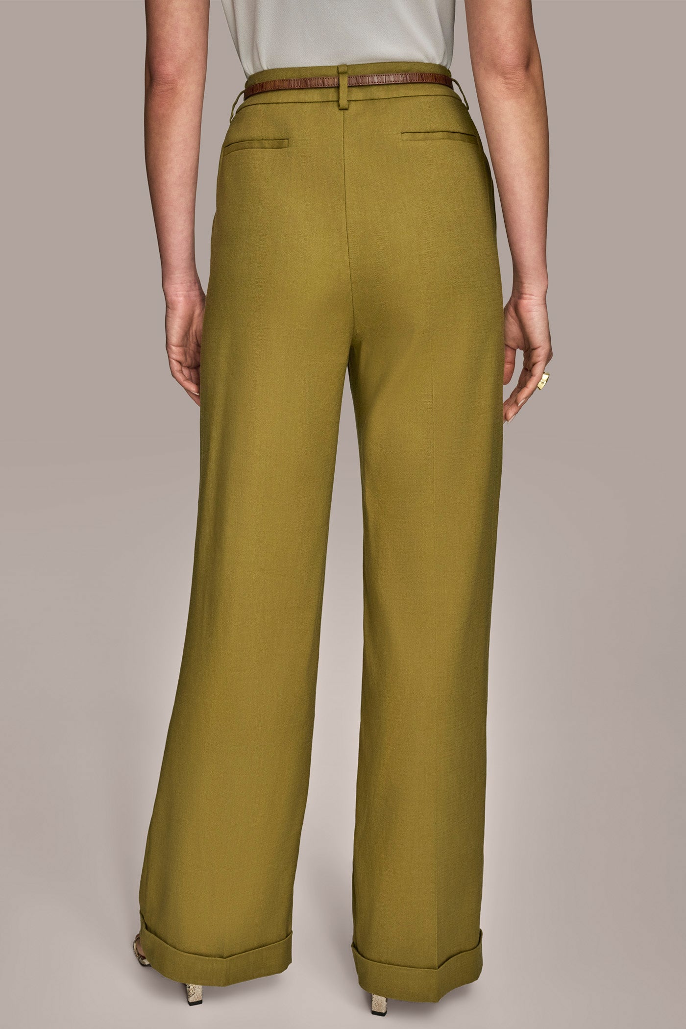 LINEN FULL LENGTH WIDE LEG PANT WITH BELT | View 2 | Matching Sets LINEN FULL LENGTH WIDE LEG PANT WITH BELT | View 2 | Matching Sets