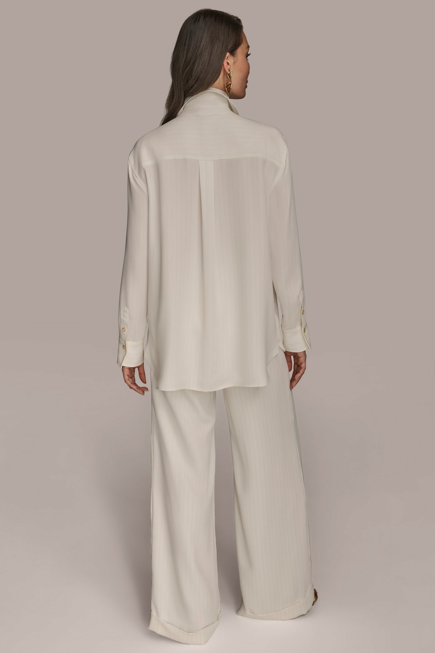 PINSTRIPE BLOUSE VIEW 4 | Matching Sets PINSTRIPE BLOUSE VIEW 4 | Matching Sets