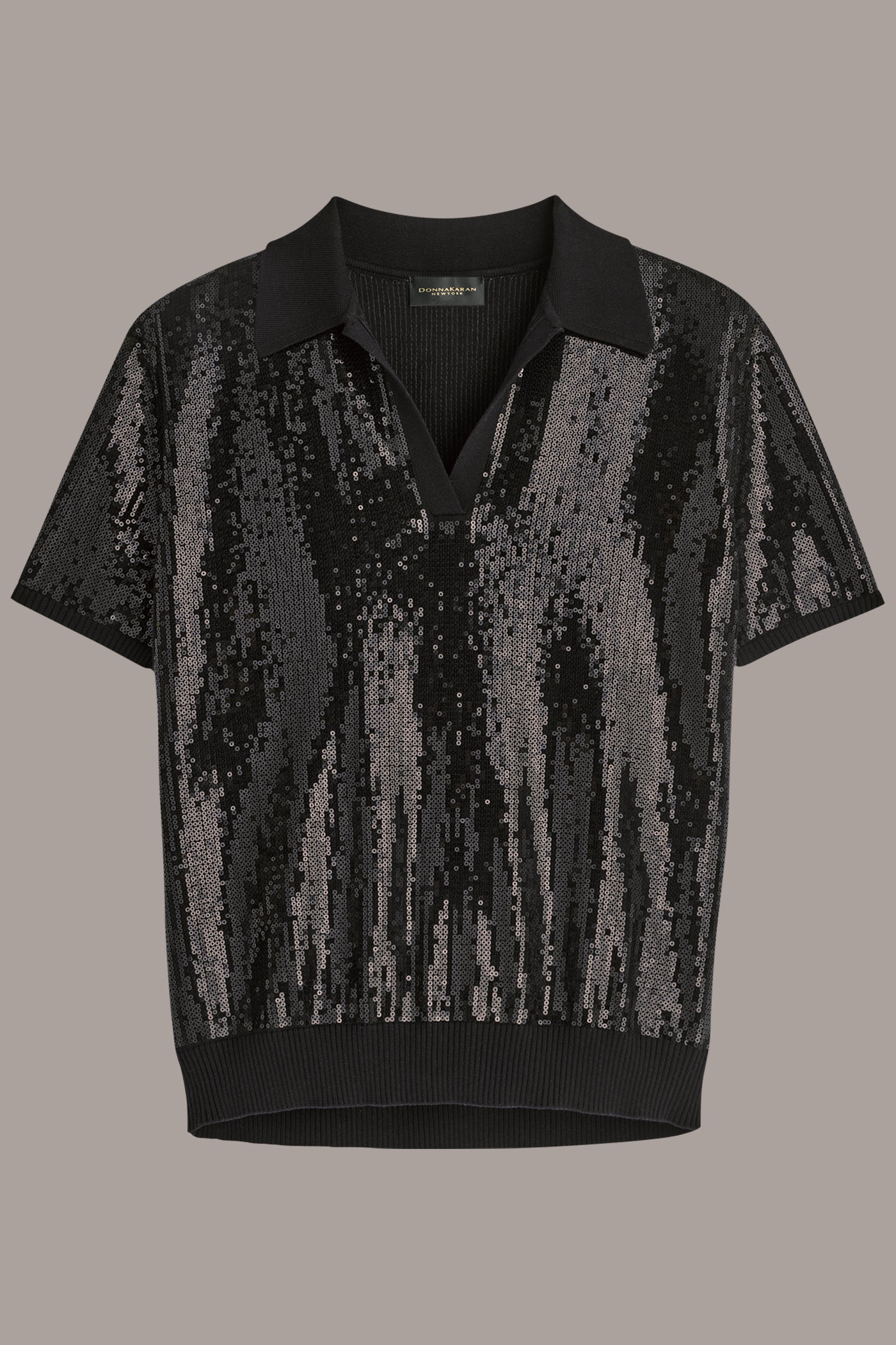 SEQUINED LINEN-BLEND POLO VIEW 6 | Clothing SEQUINED LINEN-BLEND POLO VIEW 6 | Clothing