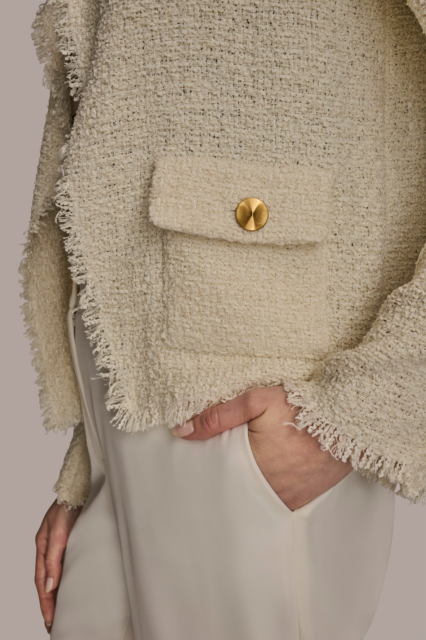 FRAYED TWEED SUIT JACKET VIEW 5 | Suits and Separates FRAYED TWEED SUIT JACKET VIEW 5 | Suits and Separates