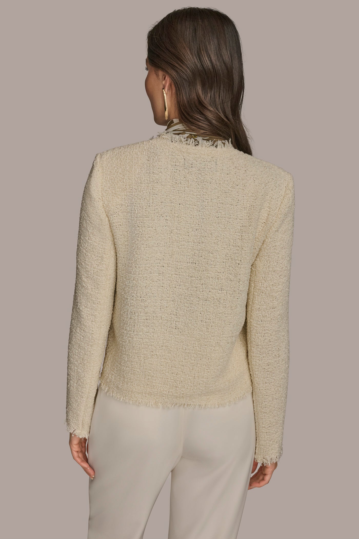 FRAYED TWEED SUIT JACKET | View 2 | Blazers & Vests FRAYED TWEED SUIT JACKET | View 2 | Blazers & Vests