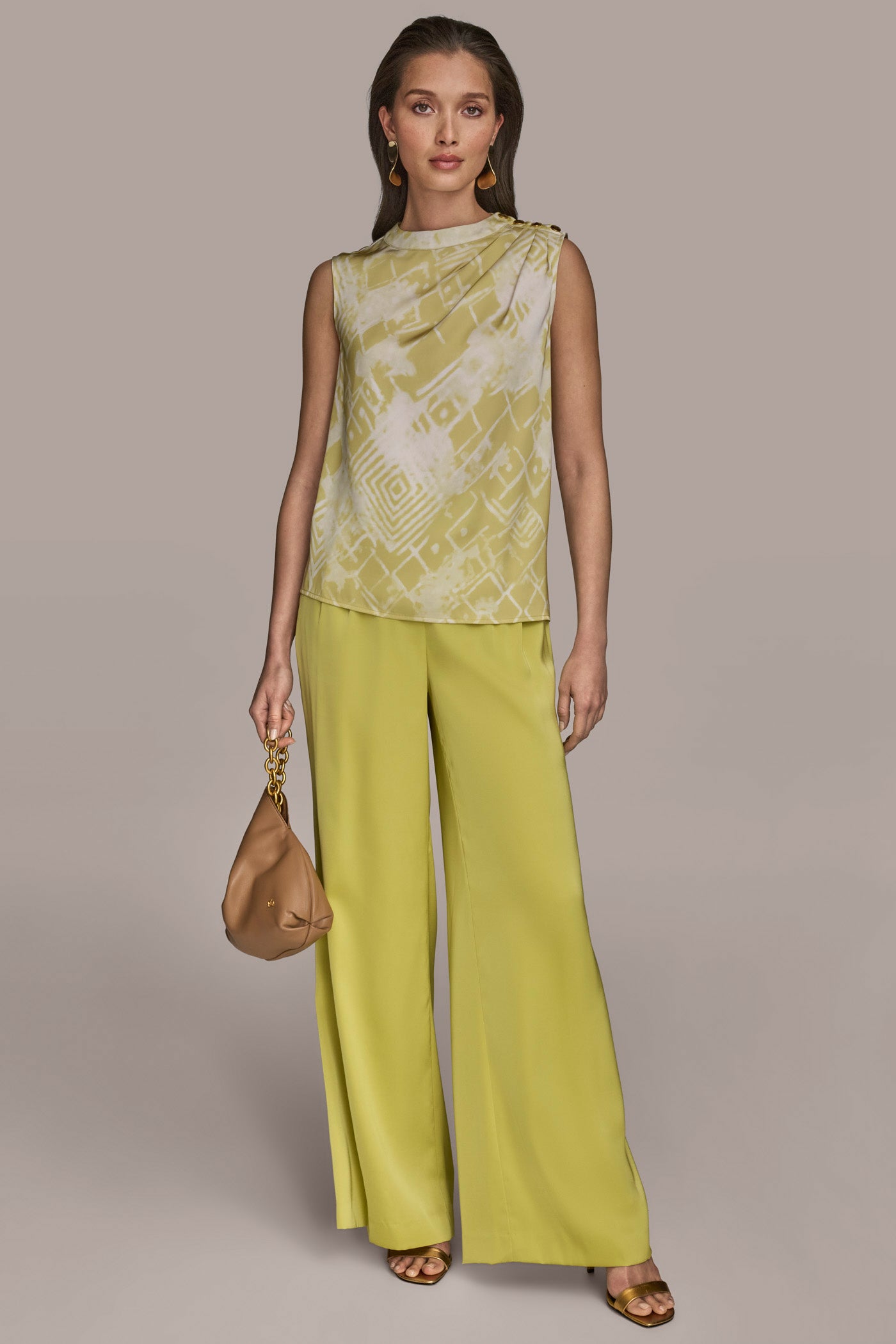 BUTTON-EMBELLISHED SHOULDER TOP VIEW 4 | Tops BUTTON-EMBELLISHED SHOULDER TOP VIEW 4 | Tops