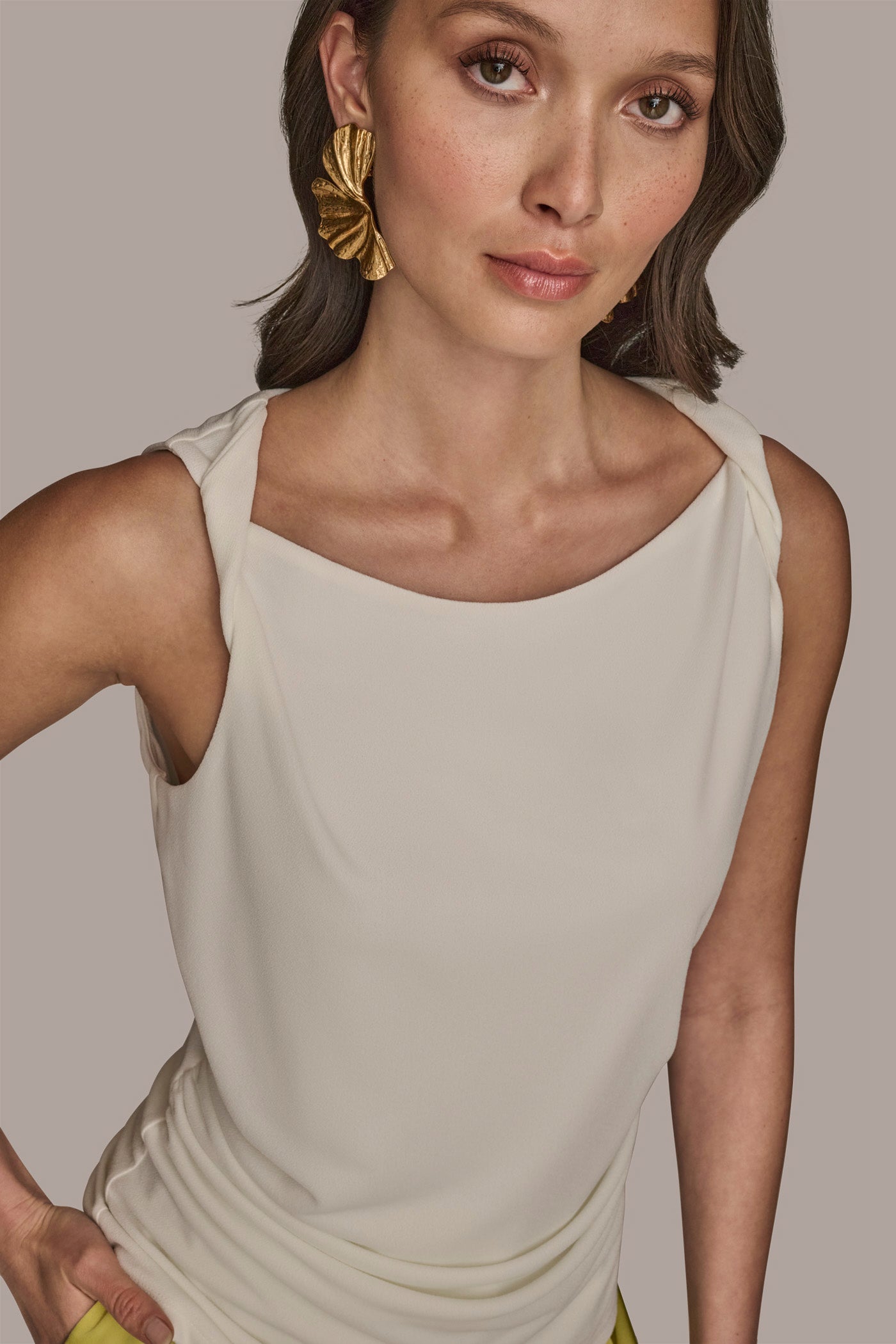 Twist Strap Ruched Tank VIEW 5 | Tops & Sweaters Twist Strap Ruched Tank VIEW 5 | Tops & Sweaters