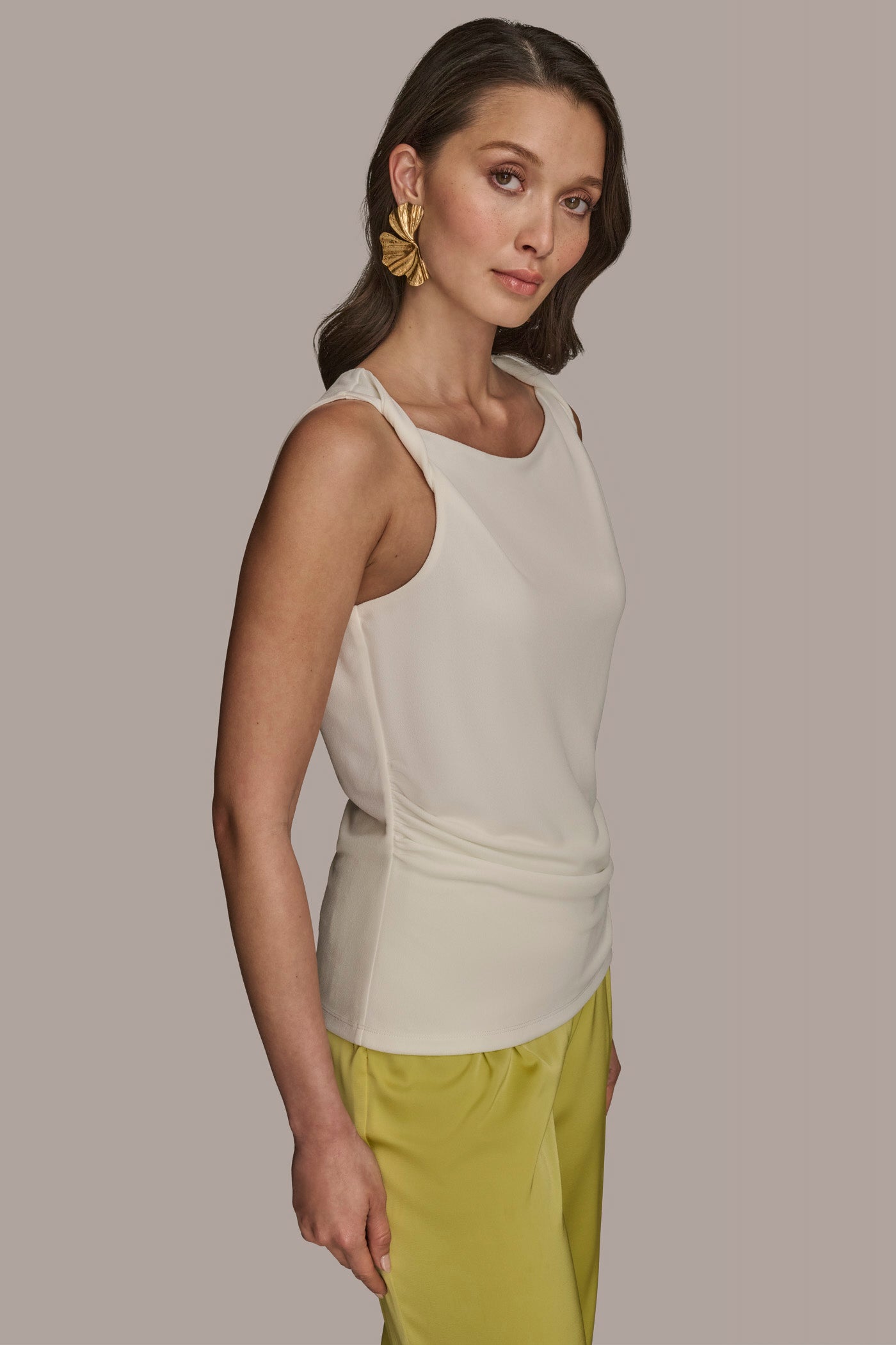 Twist Strap Ruched Tank VIEW 3 | Tops & Sweaters Twist Strap Ruched Tank VIEW 3 | Tops & Sweaters