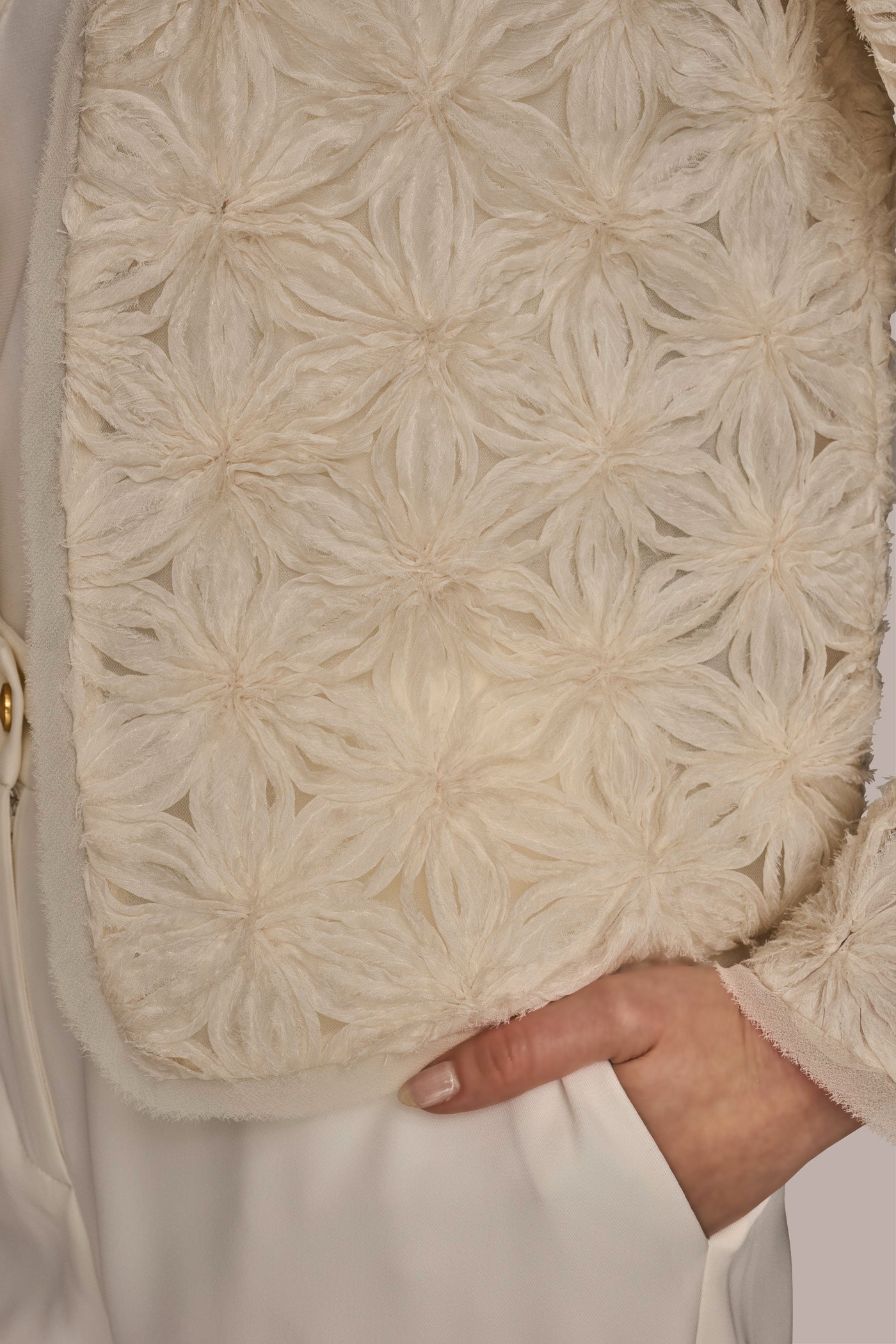 NOVELTY FLORAL OPEN FRONT JACKET VIEW 4 | Clothing NOVELTY FLORAL OPEN FRONT JACKET VIEW 4 | Clothing