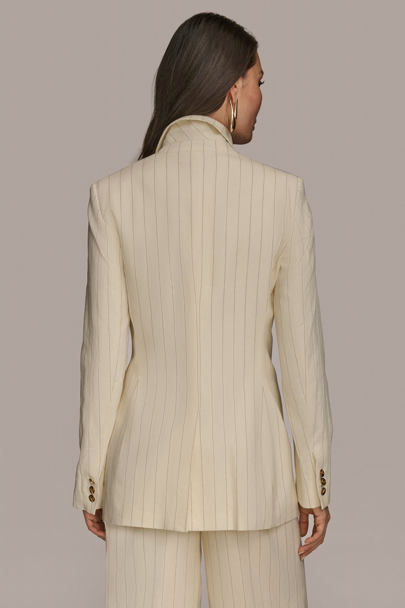 DOUBLE BREASTED PINSTRIPE JACKET VIEW 3 | Matching Sets DOUBLE BREASTED PINSTRIPE JACKET VIEW 3 | Matching Sets