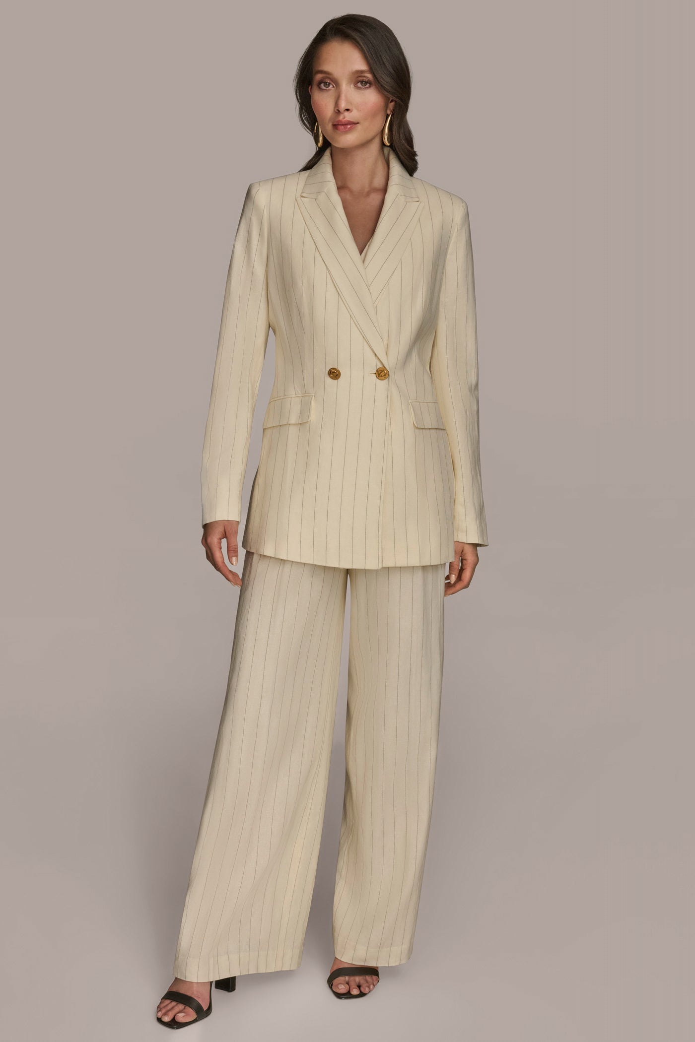 DOUBLE BREASTED PINSTRIPE JACKET VIEW 6 | Matching Sets DOUBLE BREASTED PINSTRIPE JACKET VIEW 6 | Matching Sets