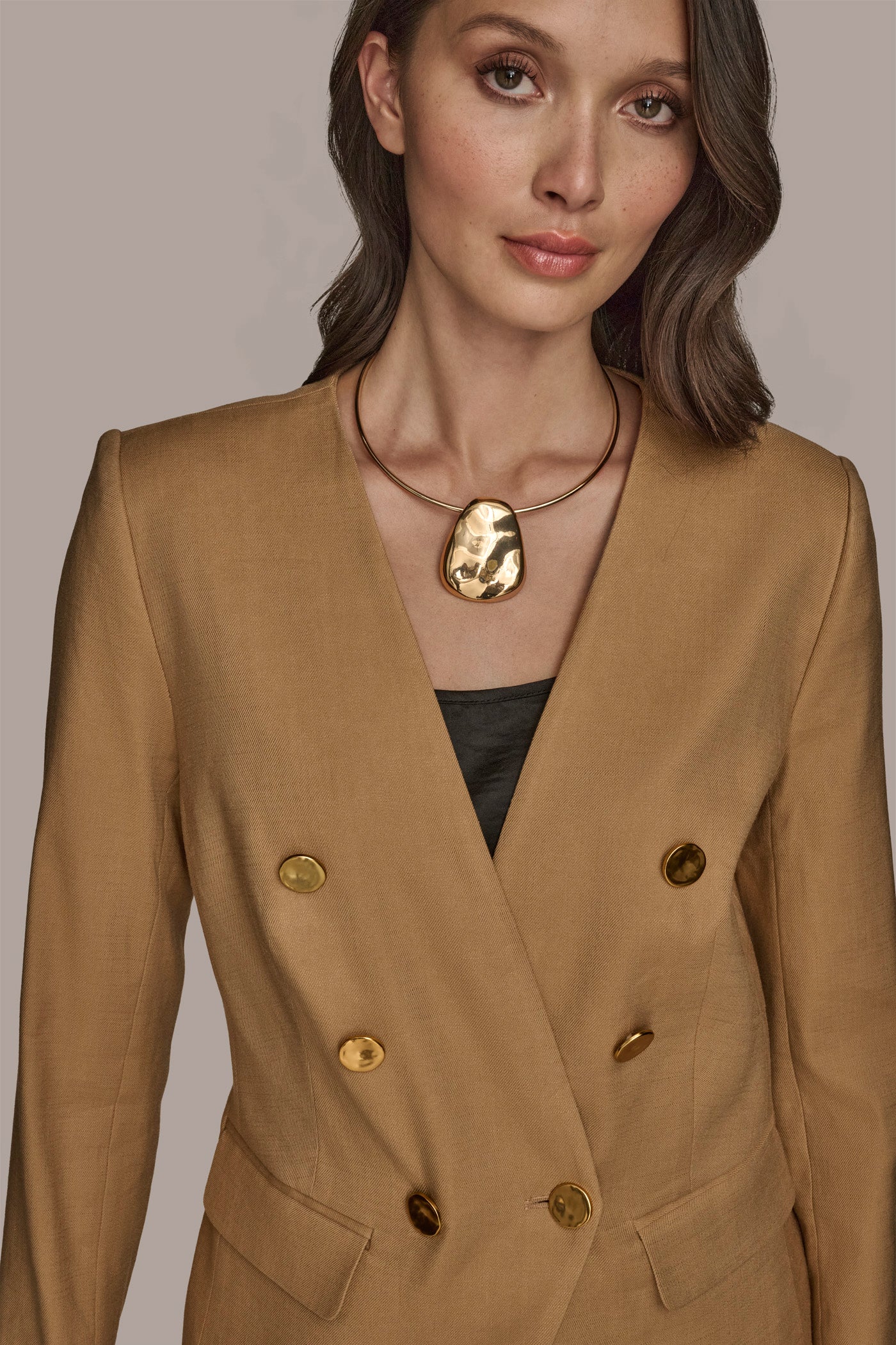 COLLARLESS JACKET VIEW 6 | Matching Sets COLLARLESS JACKET VIEW 6 | Matching Sets
