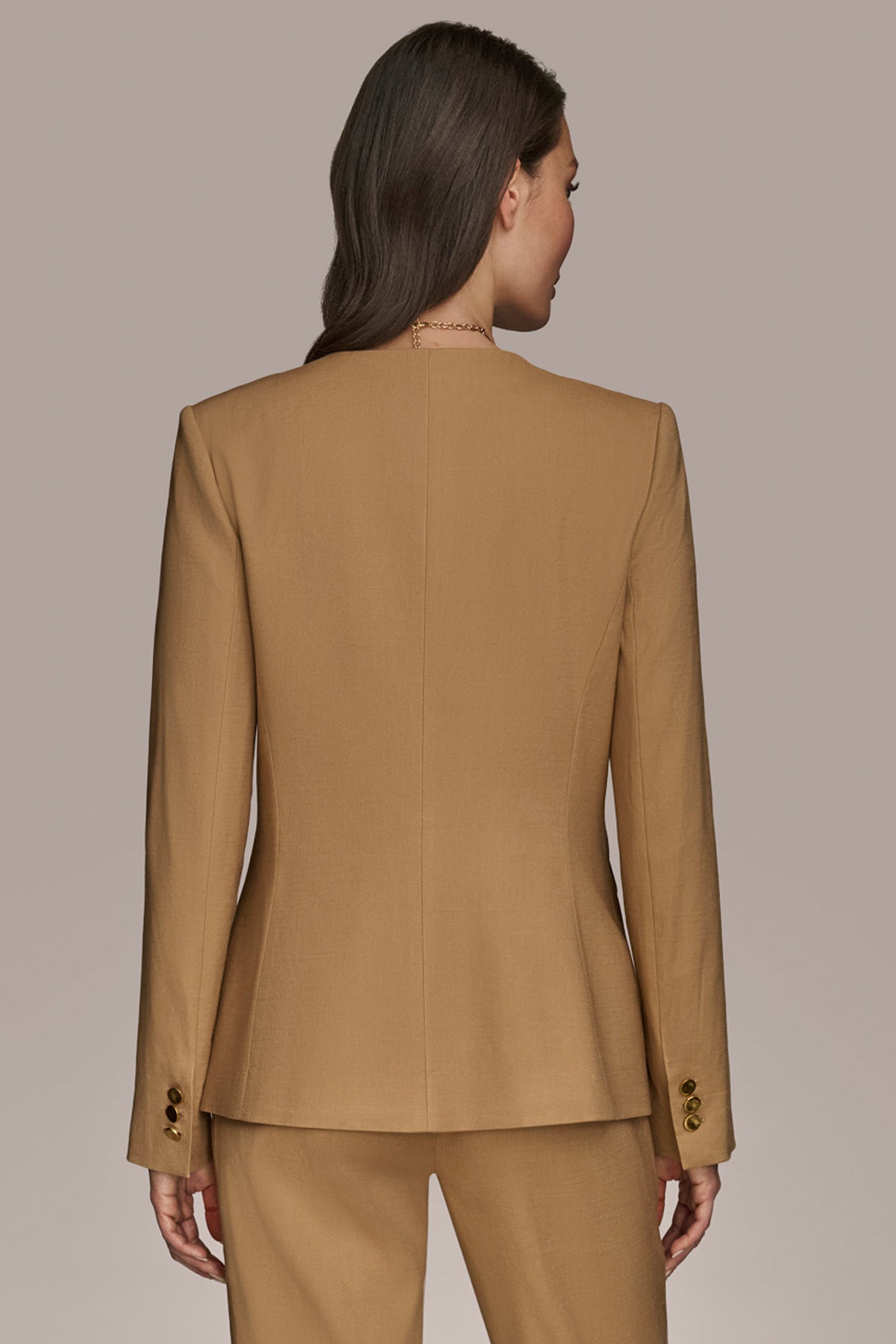 COLLARLESS JACKET | View 2 | Matching Sets COLLARLESS JACKET | View 2 | Matching Sets