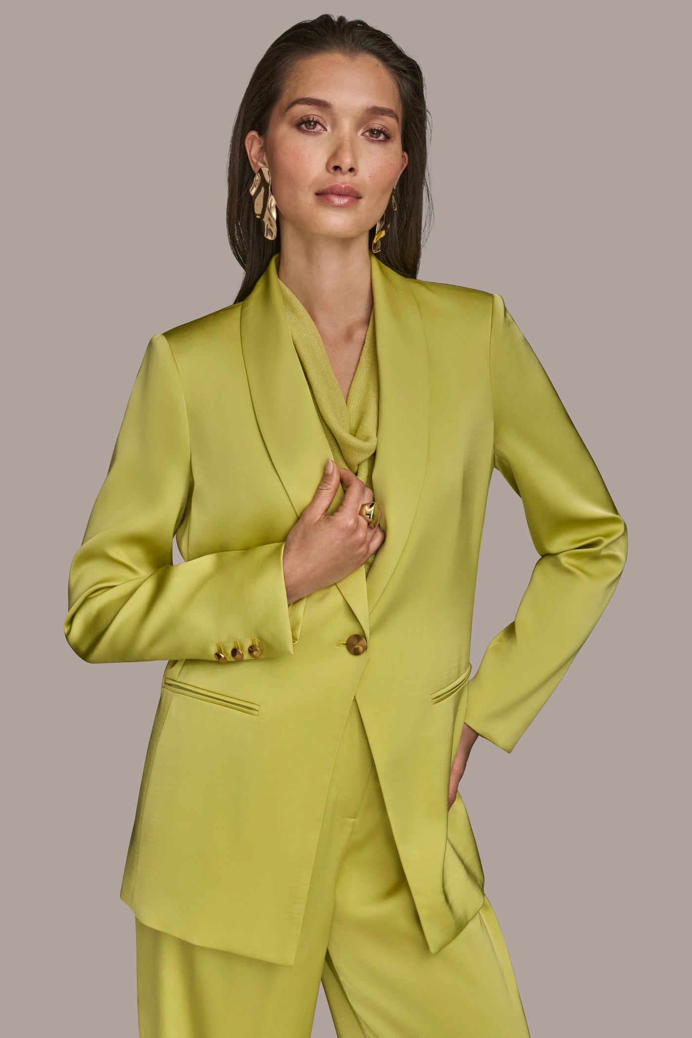 ONE-BUTTON SUIT BLAZER | View 1 | Matching Sets ONE-BUTTON SUIT BLAZER | View 1 | Matching Sets