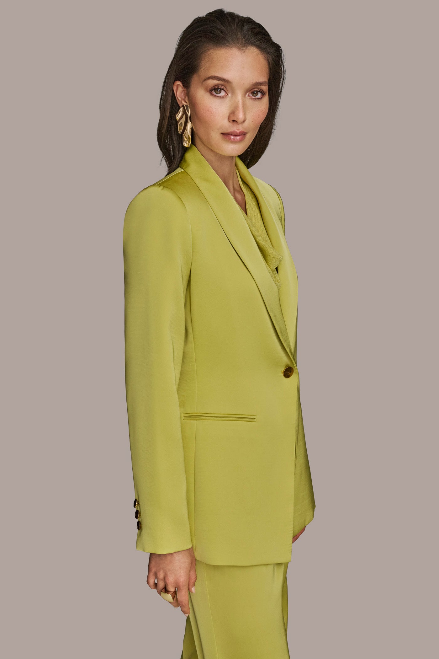 ONE-BUTTON SUIT BLAZER VIEW 3 | Suits and Separates ONE-BUTTON SUIT BLAZER VIEW 3 | Suits and Separates