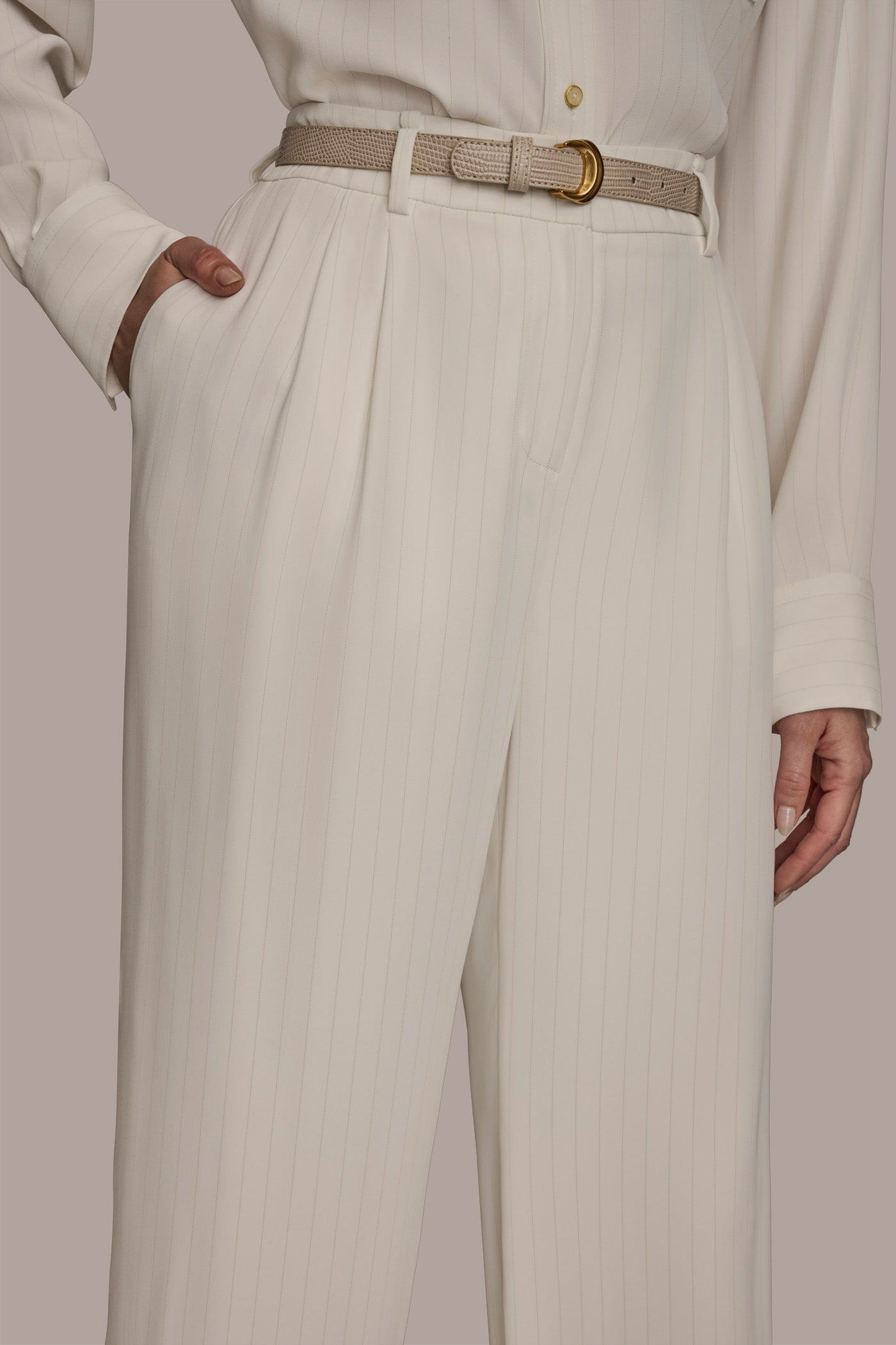 PLEATED WIDE LEG SUIT PANT VIEW 4 | Suits and Separates PLEATED WIDE LEG SUIT PANT VIEW 4 | Suits and Separates