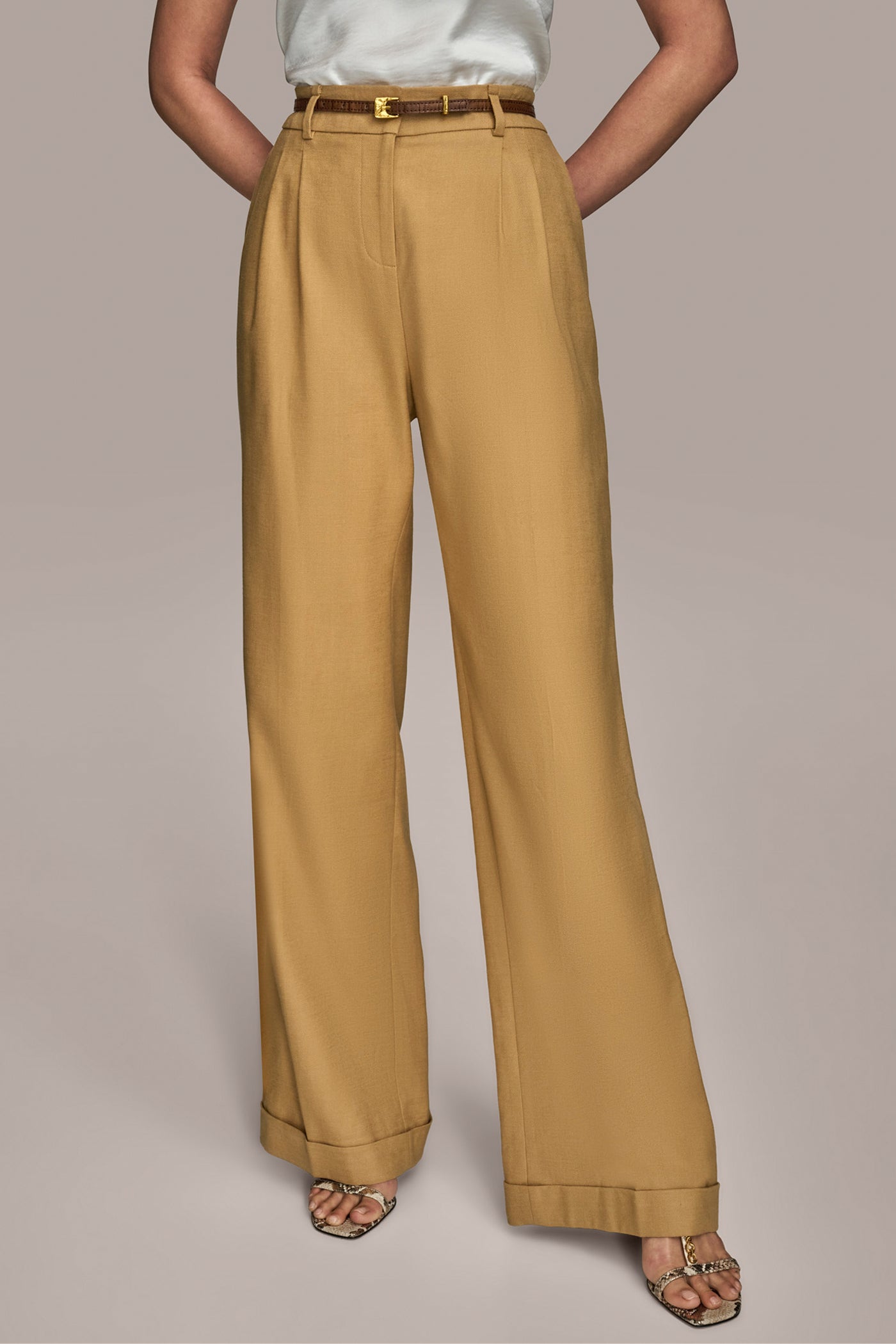 LINEN FULL LENGTH WIDE LEG PANT WITH BELT | View 1 | Matching Sets LINEN FULL LENGTH WIDE LEG PANT WITH BELT | View 1 | Matching Sets