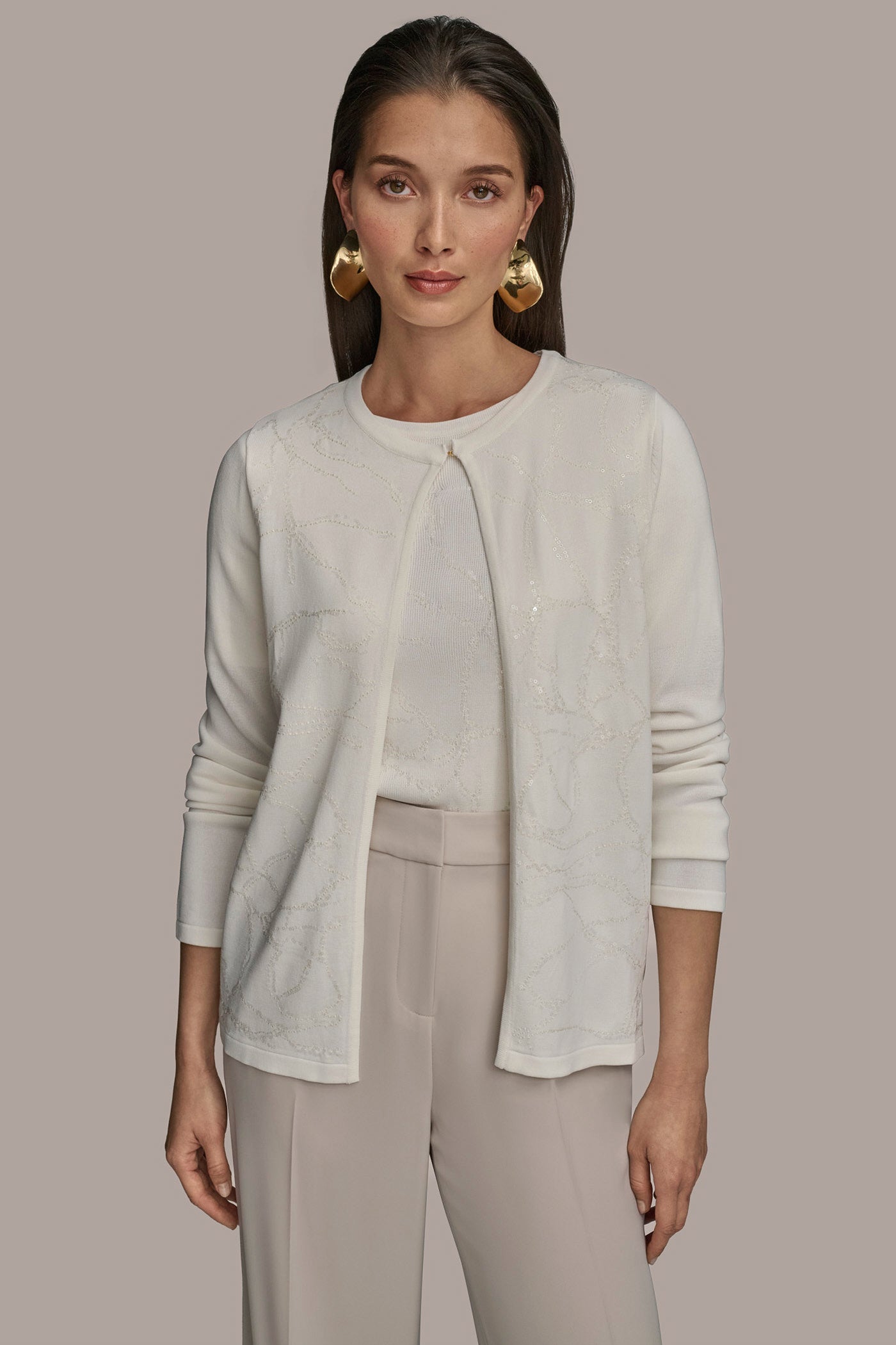 FLORAL JACQUARD CARDIGAN | View 1 | Tops & Sweaters FLORAL JACQUARD CARDIGAN | View 1 | Tops & Sweaters