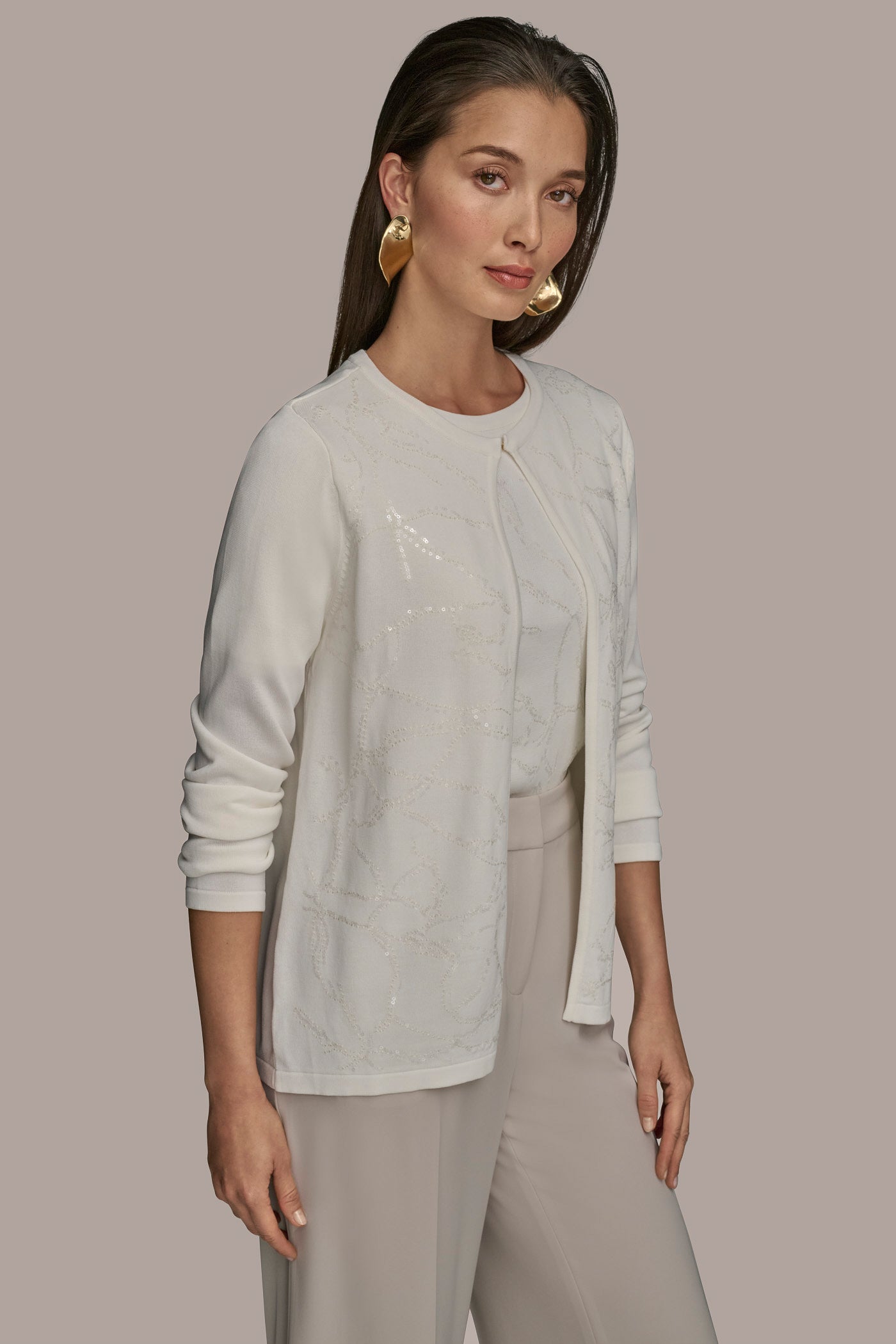 FLORAL JACQUARD CARDIGAN | View 2 | Tops & Sweaters FLORAL JACQUARD CARDIGAN | View 2 | Tops & Sweaters