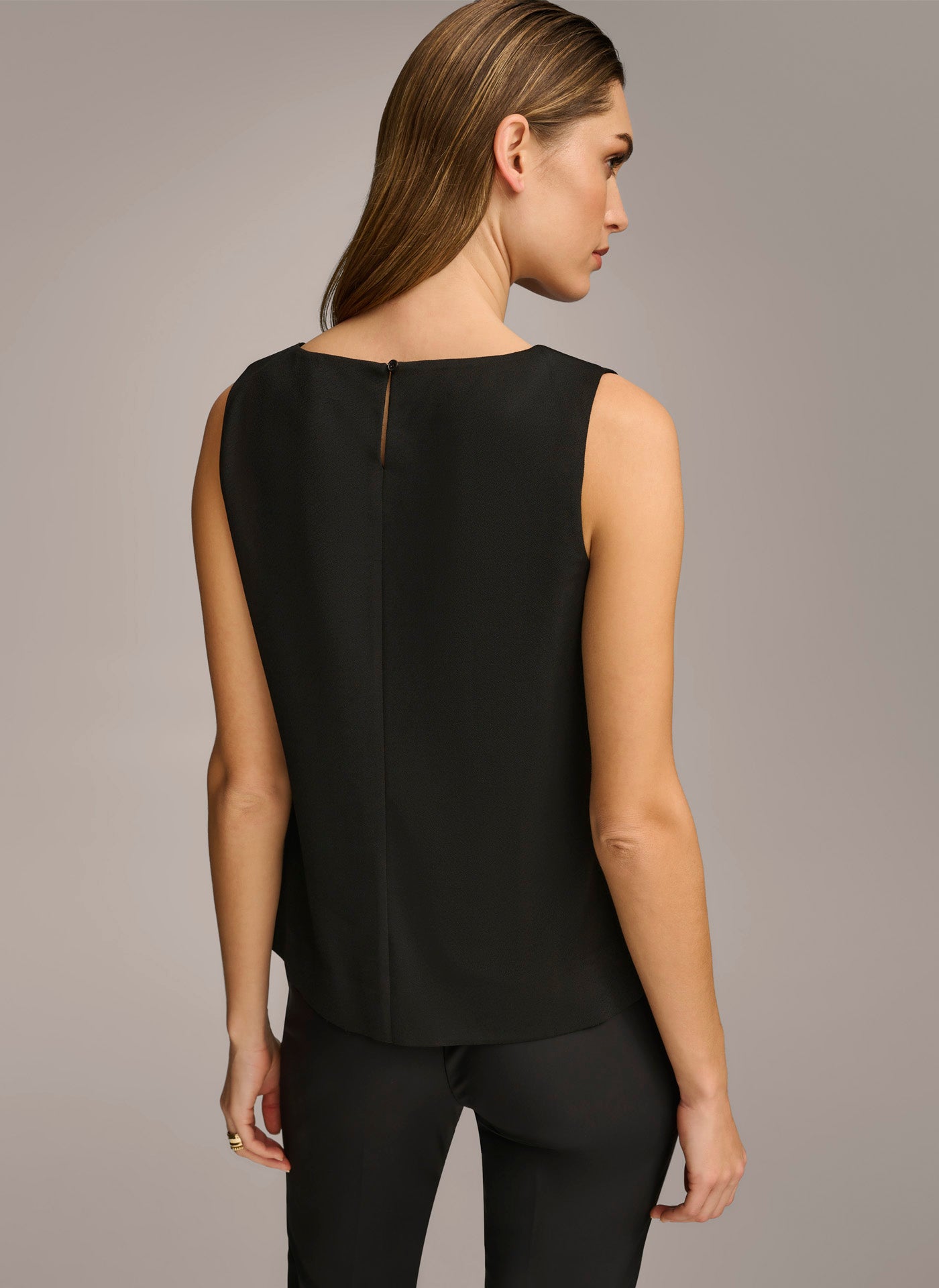 CREW NECK LAYERING KNIT TOP | View 2 | Suits and Separates CREW NECK LAYERING KNIT TOP | View 2 | Suits and Separates