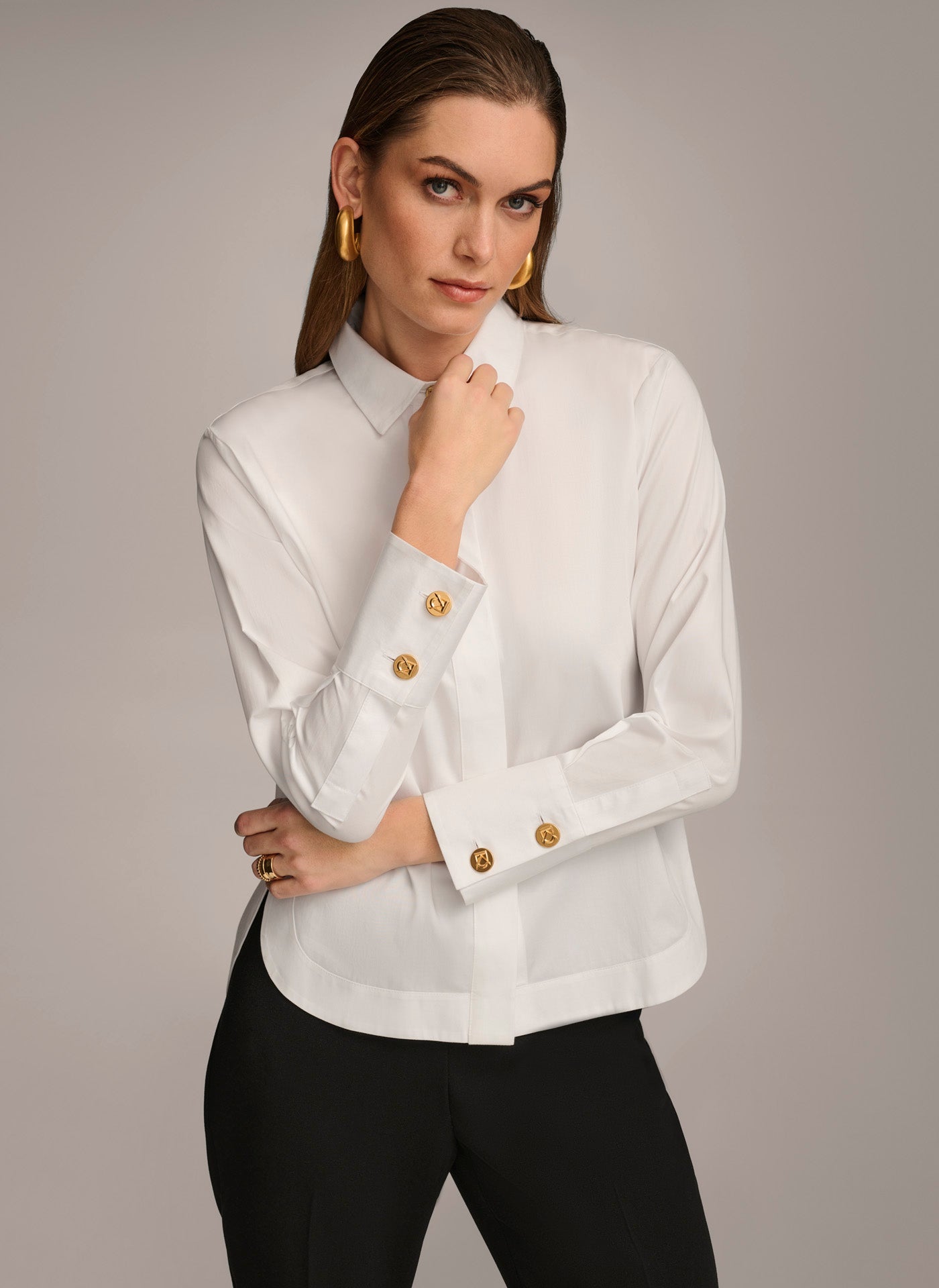 COTTON COLLARED BUTTON DOWN | View 1 | Summer Collection COTTON COLLARED BUTTON DOWN | View 1 | Summer Collection