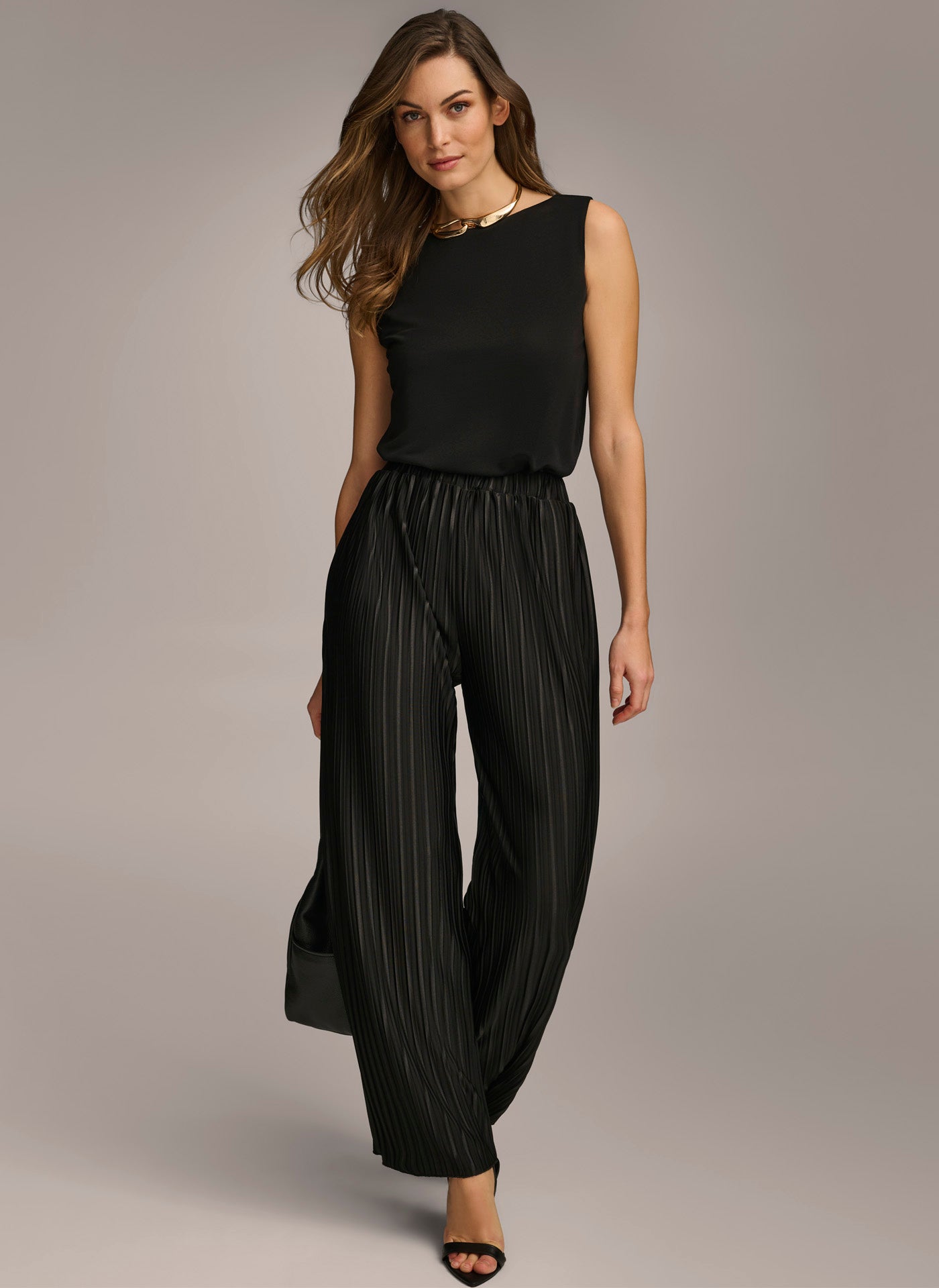 PLEATED PULL ON PANT