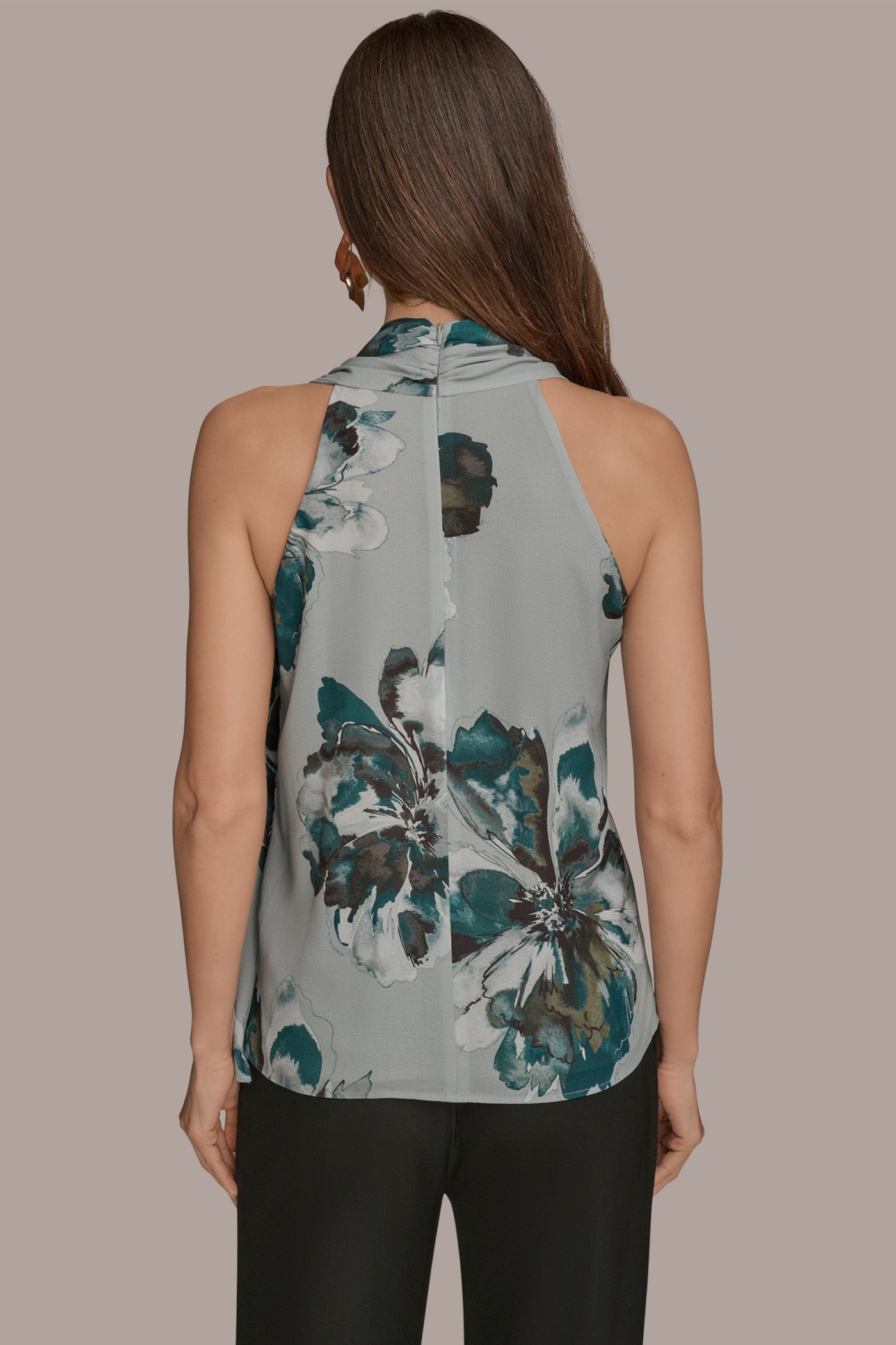 ASYMMETRIC DRAPED SHOULDER FLORAL BLOUSE | View 2 | Tops & Sweaters ASYMMETRIC DRAPED SHOULDER FLORAL BLOUSE | View 2 | Tops & Sweaters
