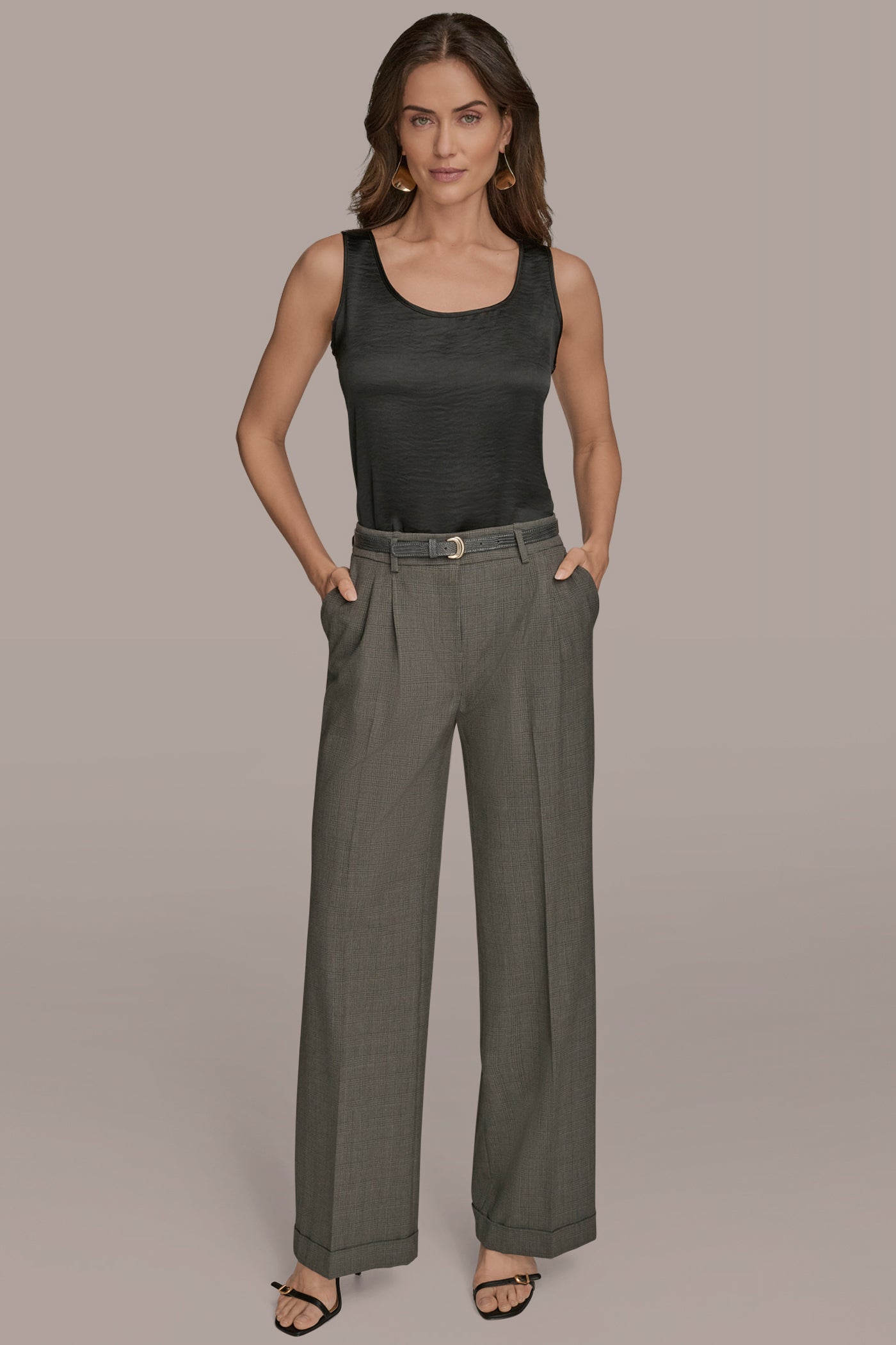 BELTED CUFFED WIDE-LEG SUIT PANT VIEW 5 | Pants BELTED CUFFED WIDE-LEG SUIT PANT VIEW 5 | Pants