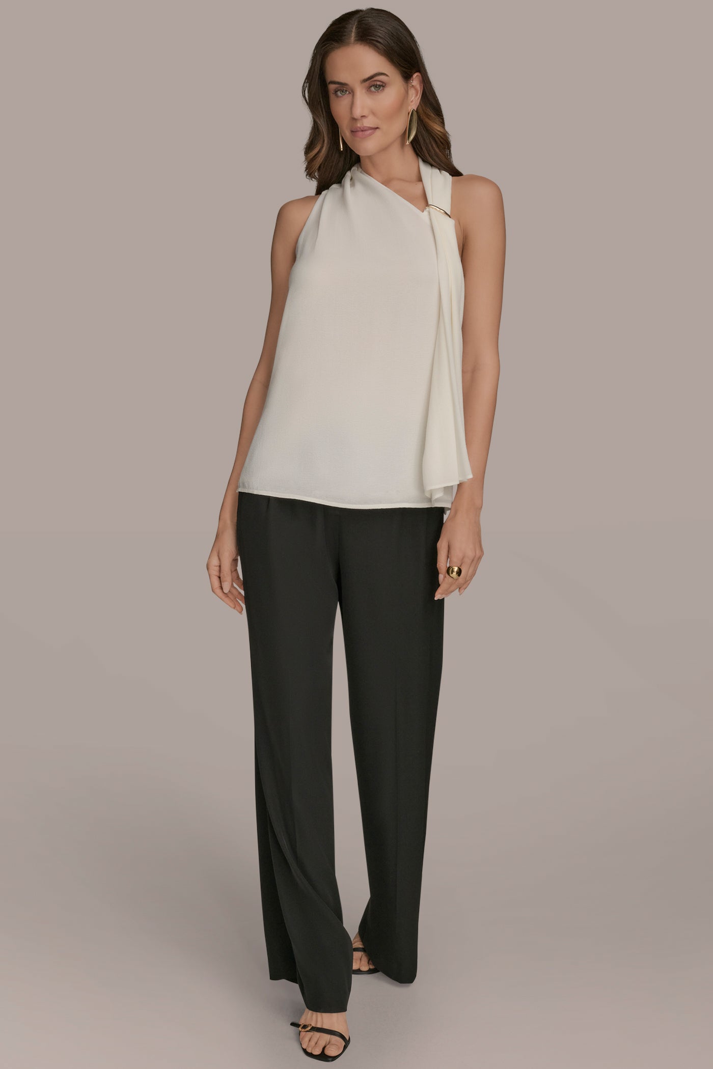 ASYMMETRIC DRAPED SHOULDER BLOUSE VIEW 6 | Tops & Sweaters ASYMMETRIC DRAPED SHOULDER BLOUSE VIEW 6 | Tops & Sweaters