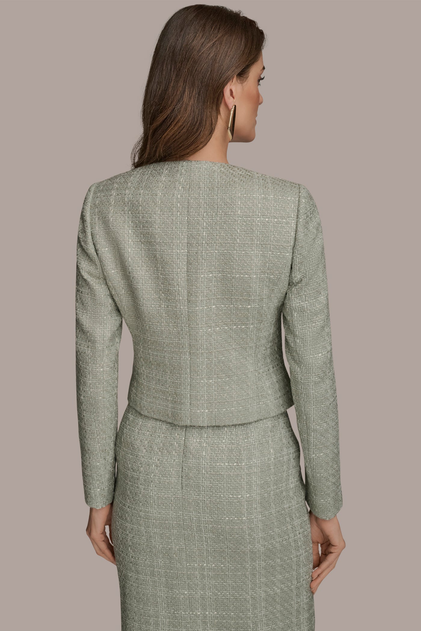 TWEED BUTTON-FRONT LADY JACKET | View 2 | Blazers & Vests TWEED BUTTON-FRONT LADY JACKET | View 2 | Blazers & Vests
