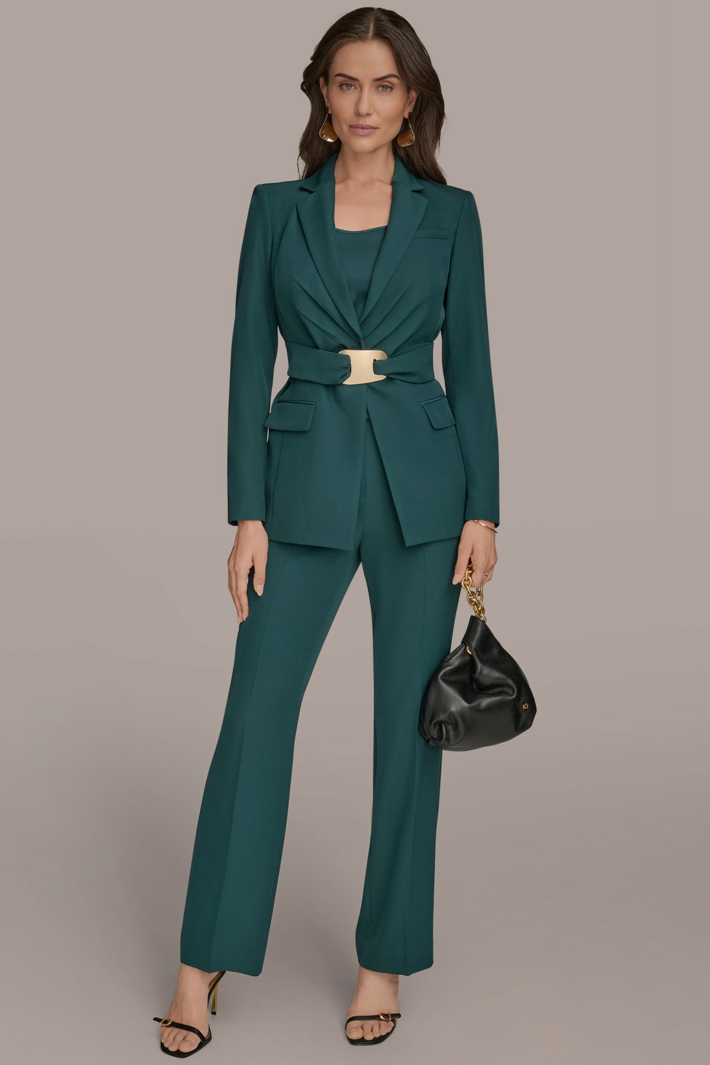 BELTED GATHERED SUIT BLAZER VIEW 6 | Suits and Separates BELTED GATHERED SUIT BLAZER VIEW 6 | Suits and Separates