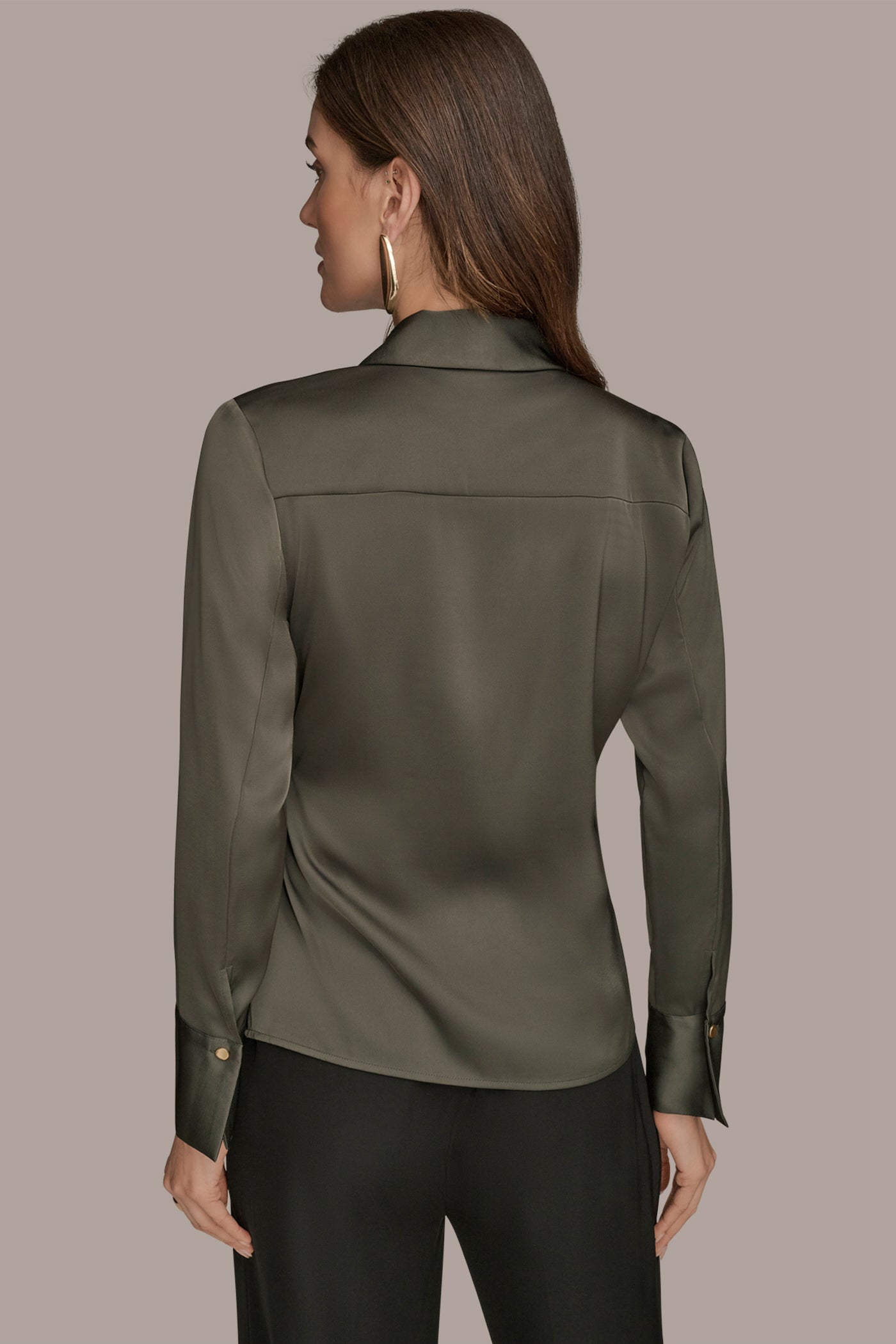 ASYMMETRIC WRAP-EFFECT BLOUSE | View 2 | Fall Collection ASYMMETRIC WRAP-EFFECT BLOUSE | View 2 | Fall Collection
